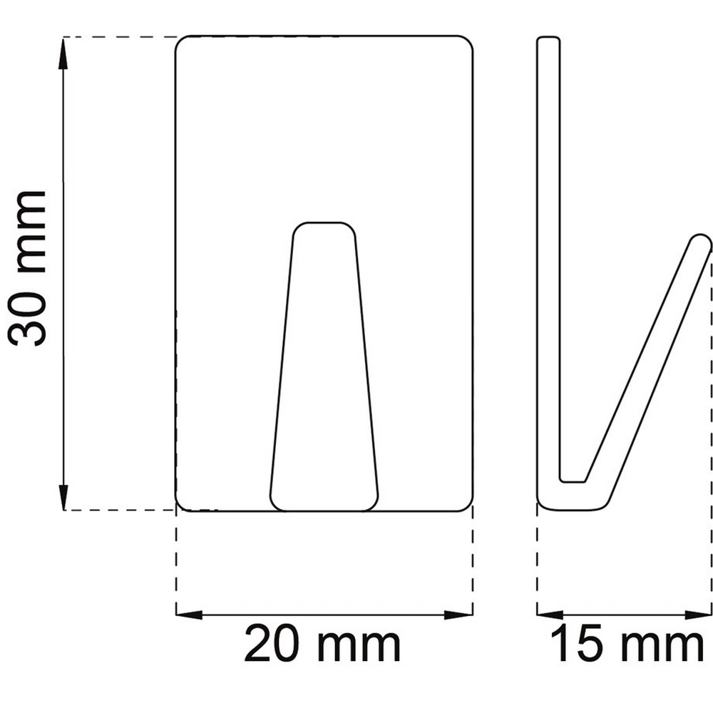 Krok Habo 63 Hvit Selvheftende
