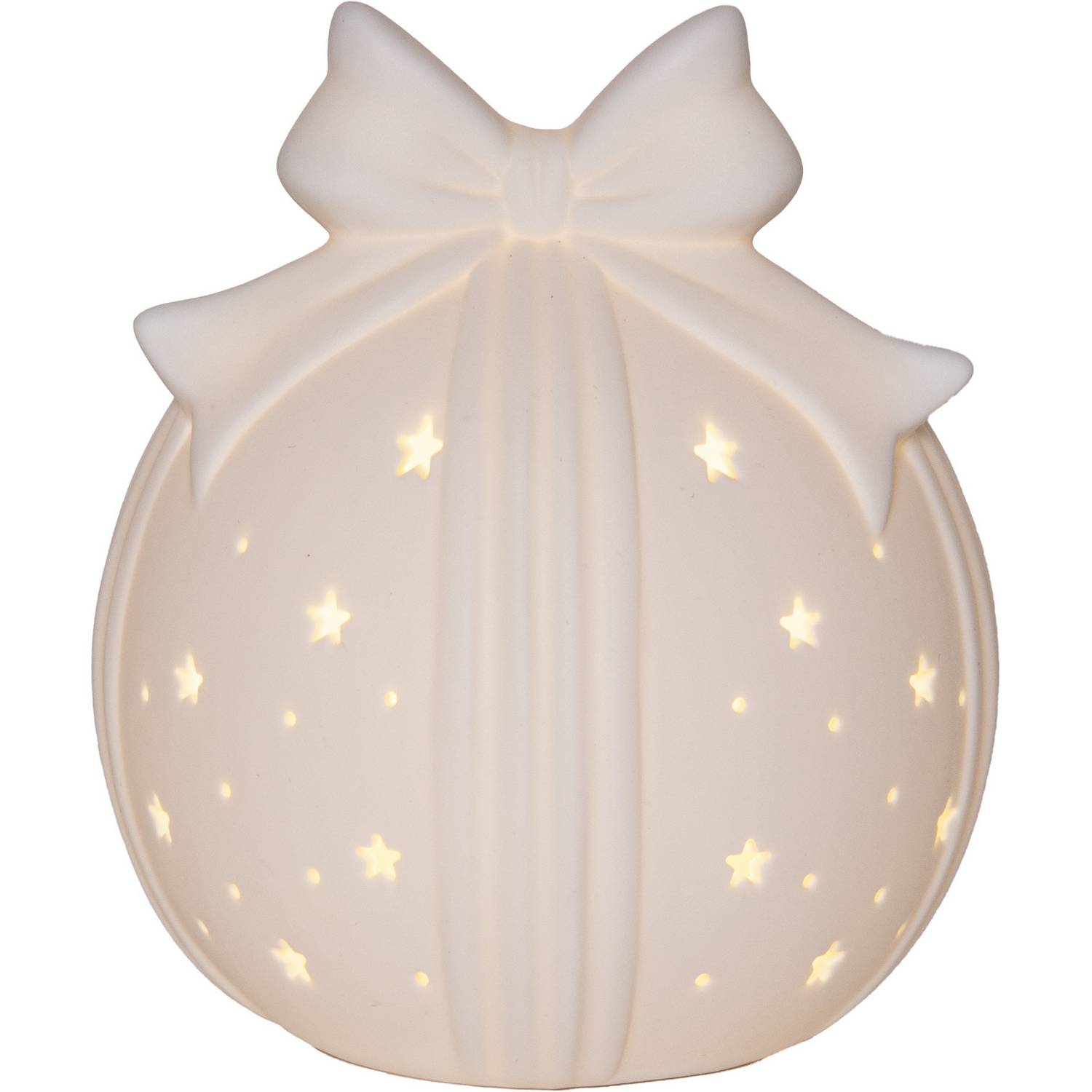 Borddekorasjon Star Trading Rozy Julepynt Porselensdekor