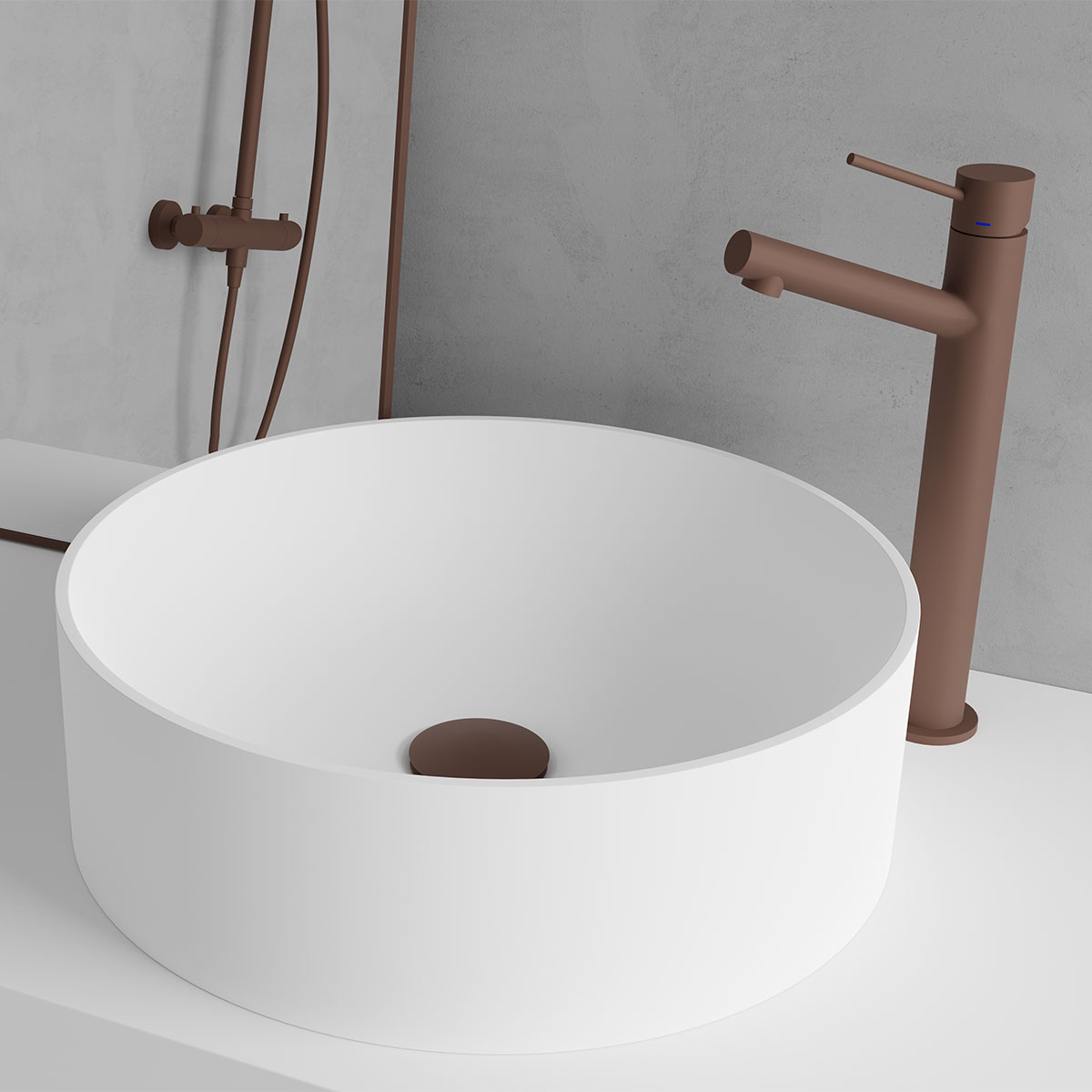 Tvättställsblandare Scandtap Steel Vector High