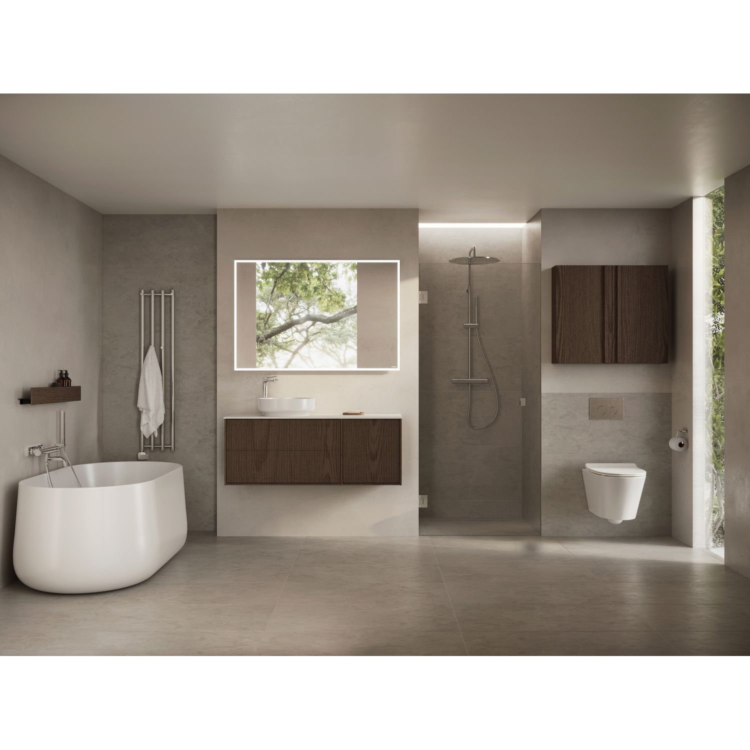 Spegel Svedbergs Hov med LED och Touch | badrum - badrumsmobler - badrumsspegel | KakelKungen