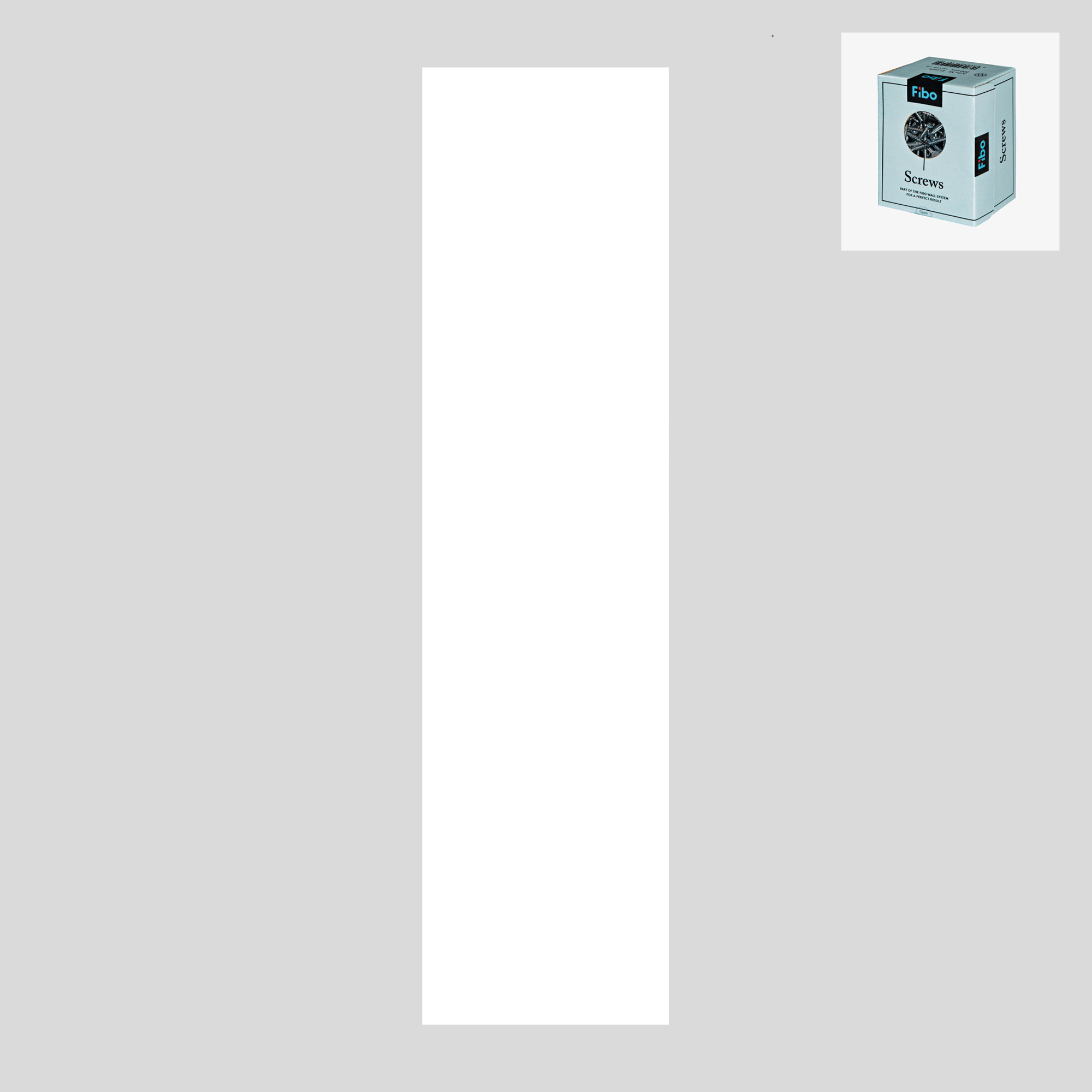 Baderomspanel Fibo 3091-00 Denver White med Monteringsskruer