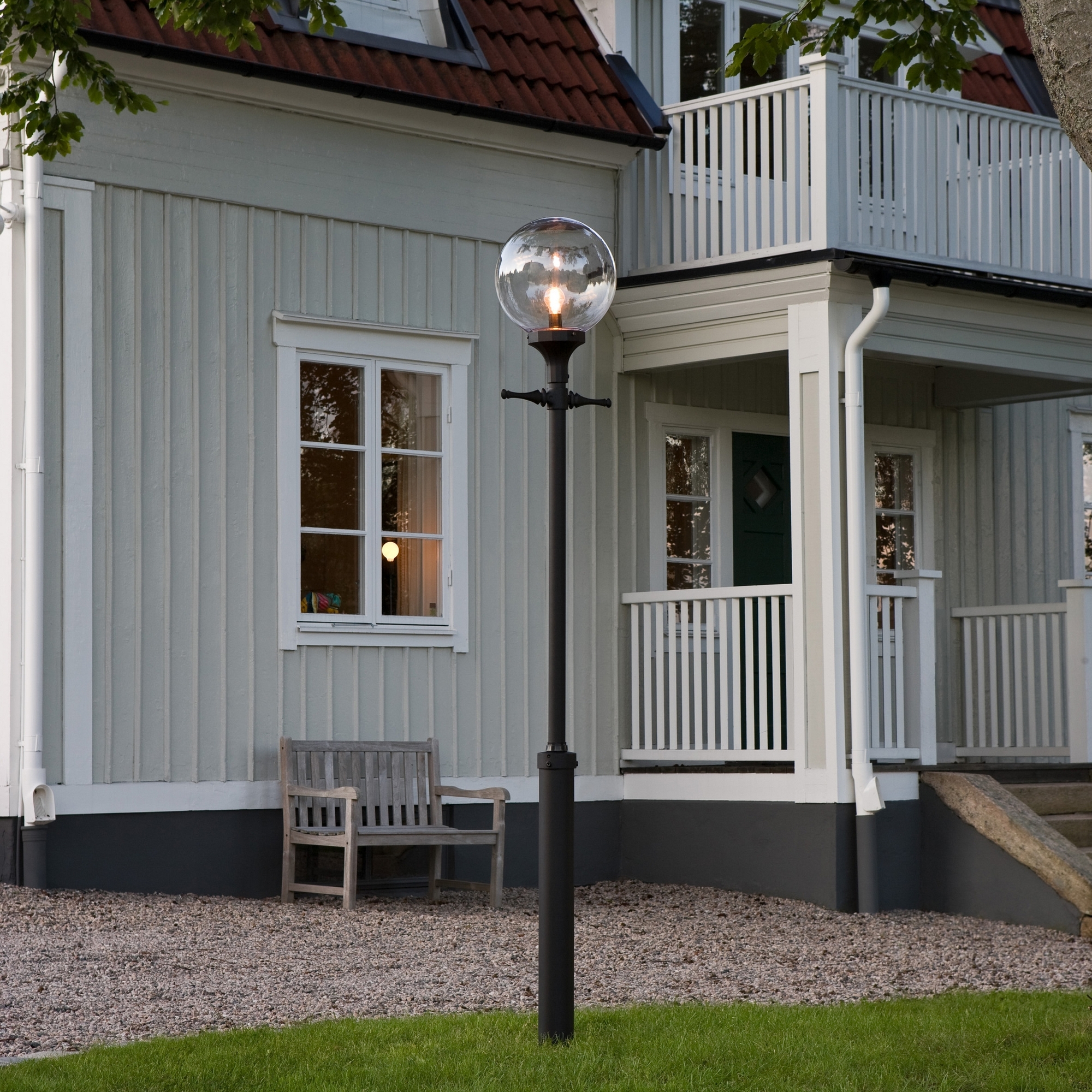 Stolpelampe Gnosjö Konstsmide Orion E27 med Stolpe