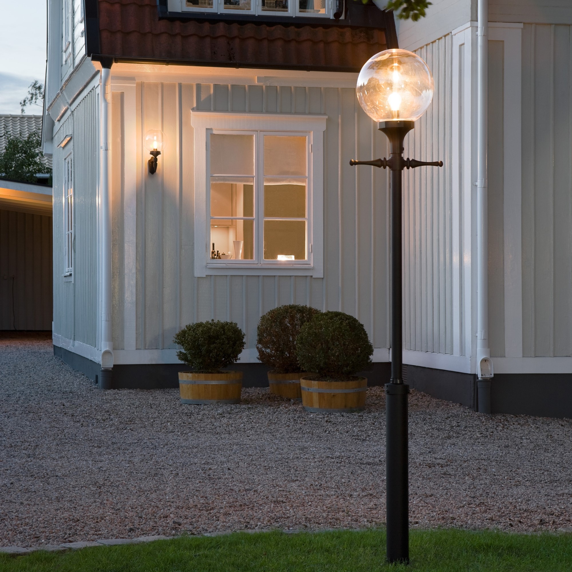 Stolpelampe Gnosjö Konstsmide Orion E27 med Stolpe