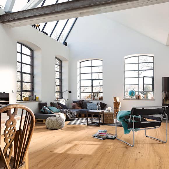 Härdat Trägolv Meister Lindura HD 320 Authentic Pure Oak 8902 Bredd 320 mm