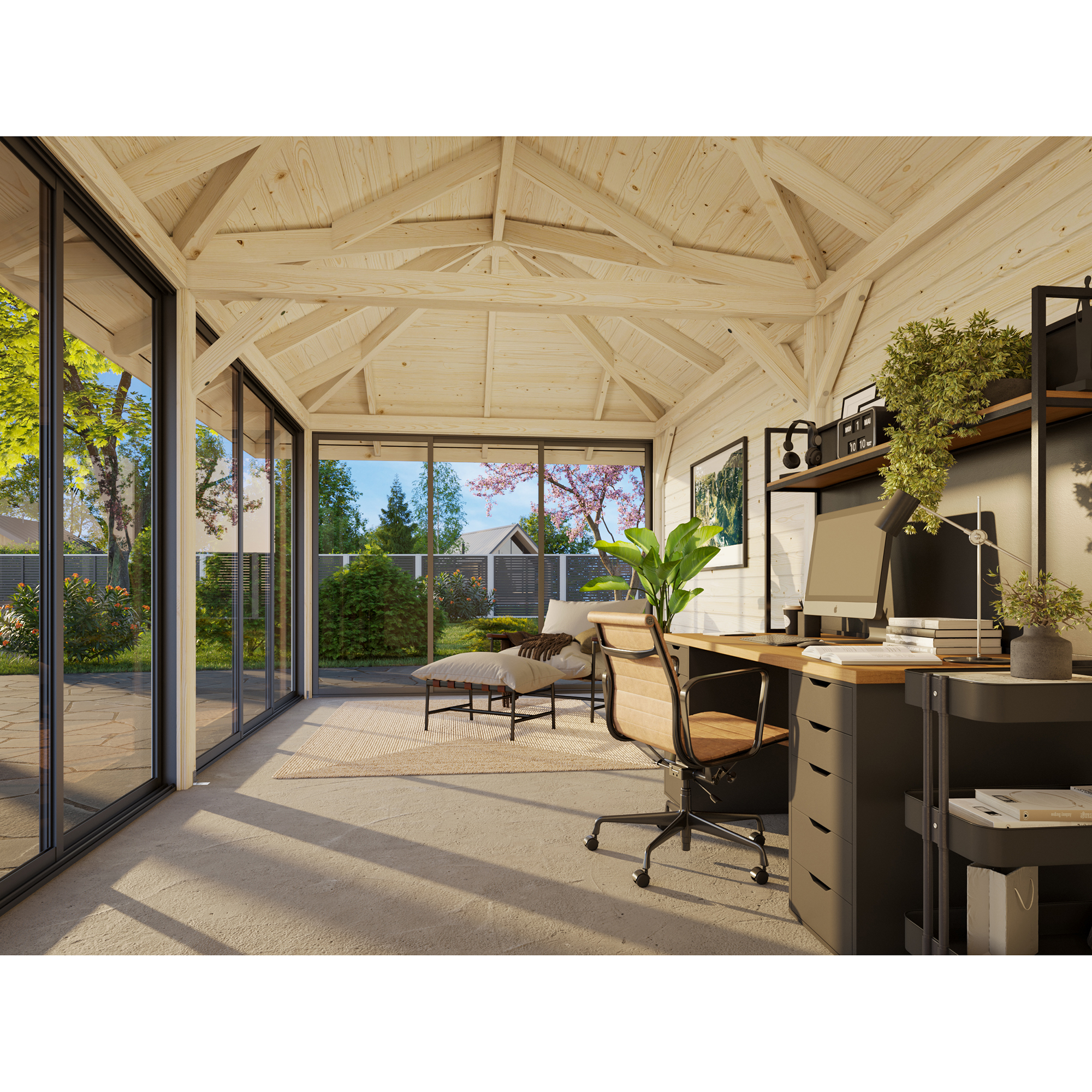 Hagestue Palmako Bianca 16,6 m2 Sett 202 Slide