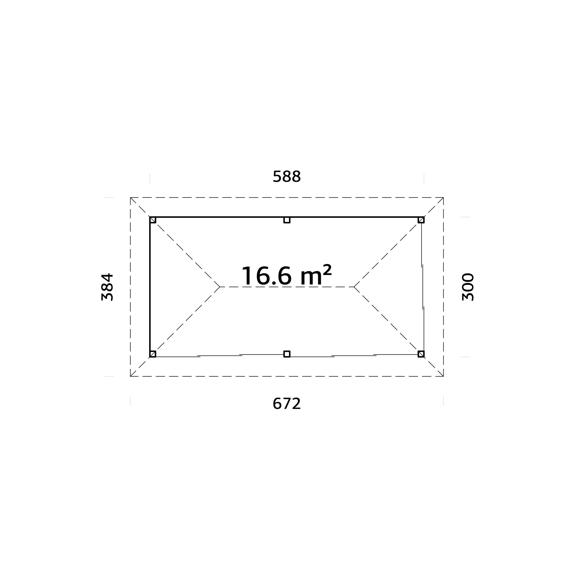 Hagestue Palmako Bianca 16,6 m2 Sett 202 Slide
