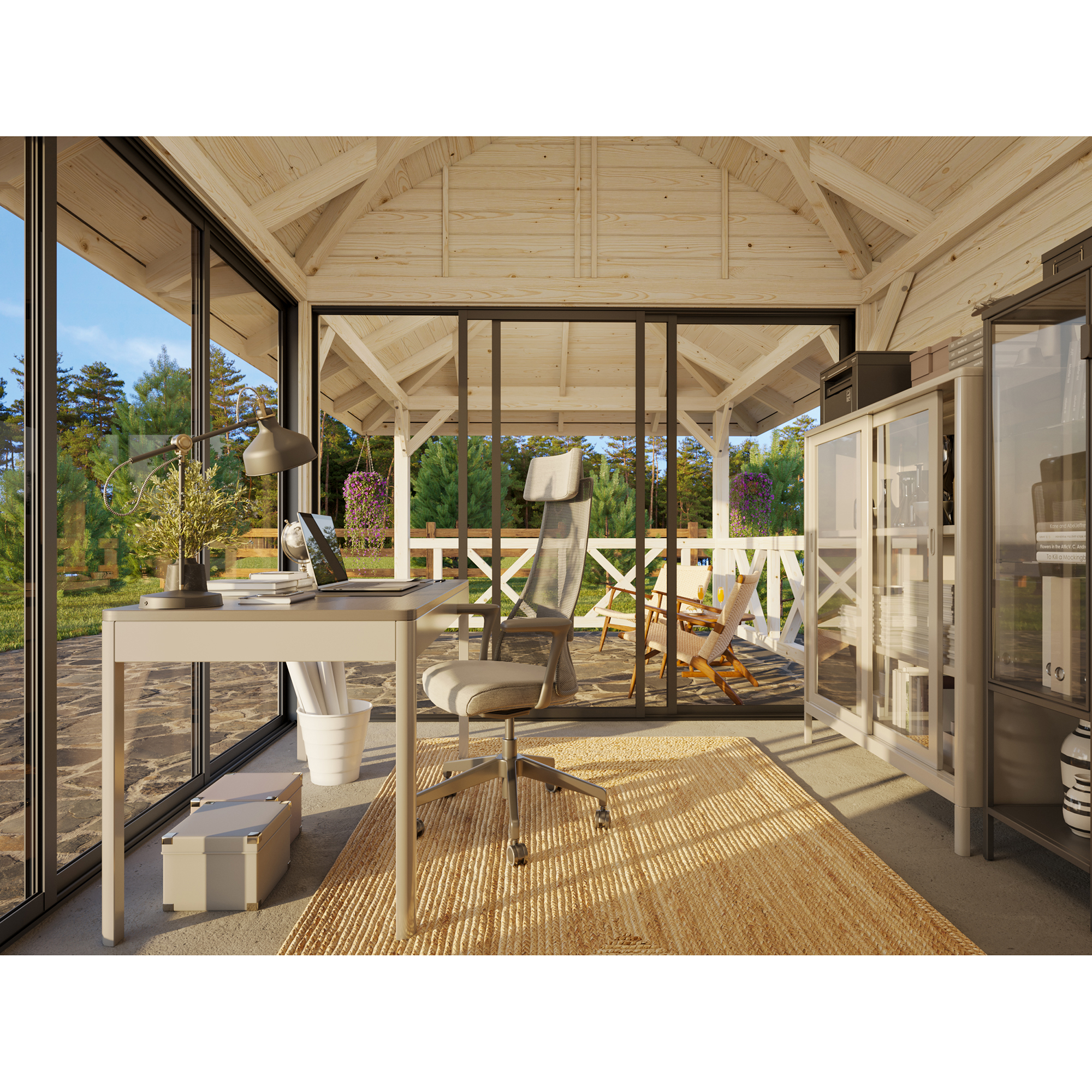 Hagestue Palmako Bianca 16,6 m2 Sett 203 Slide