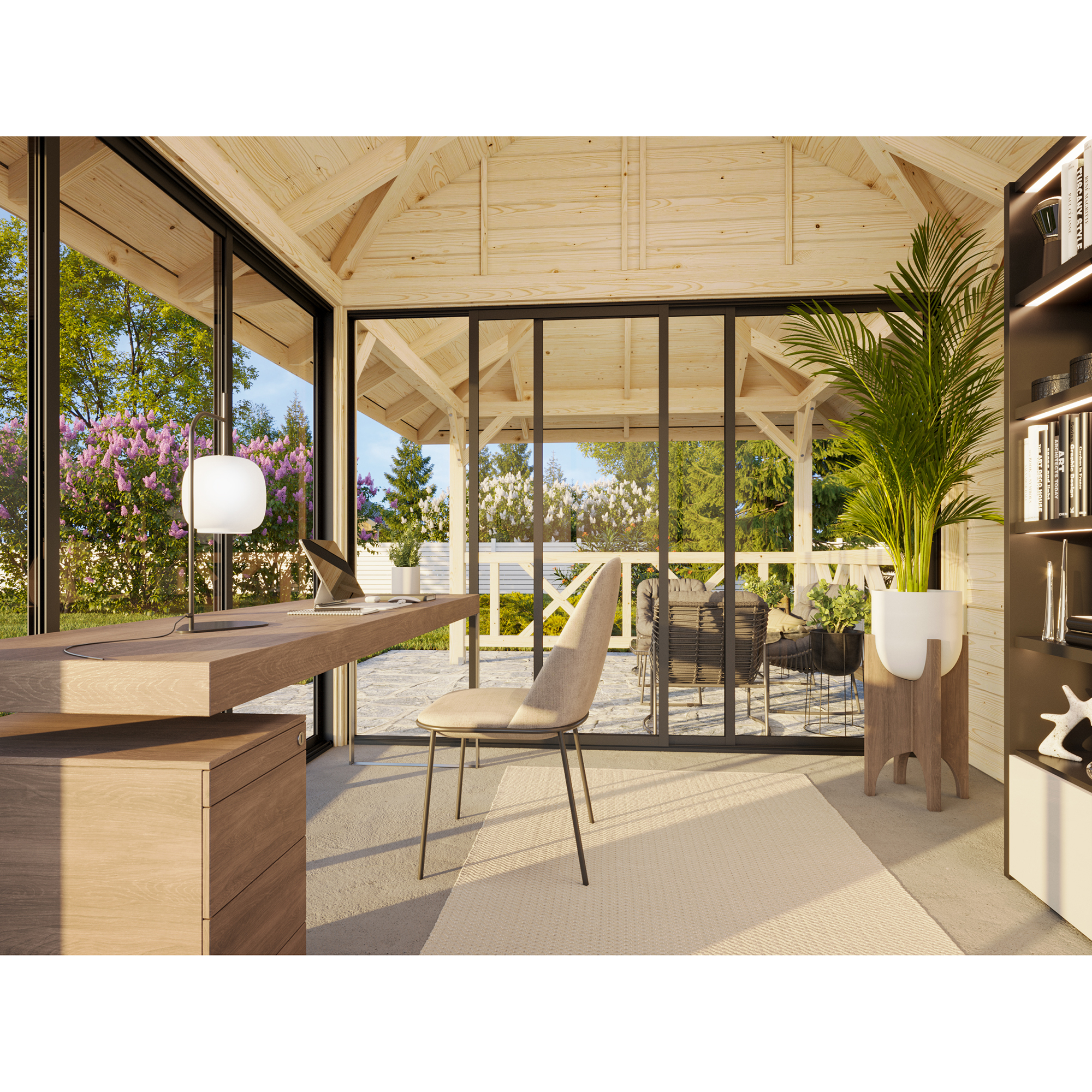 Hagestue Palmako Bianca 16,6 m2 Sett 204 Slide