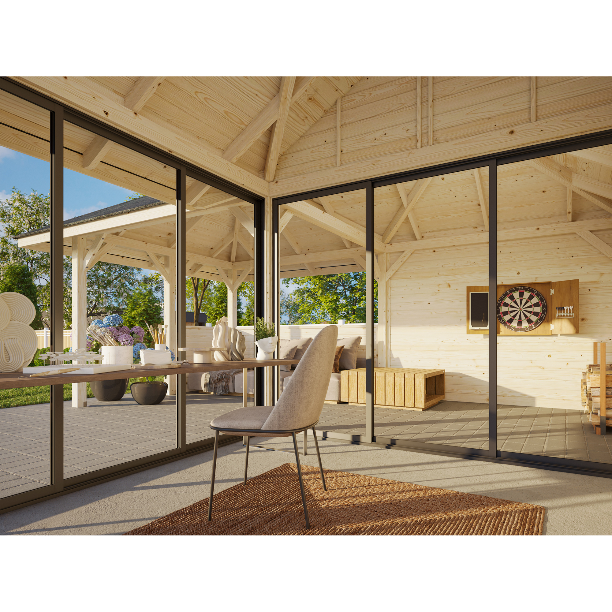 Hagestue Palmako Bianca 24,9 m2 Sett 210 Slide