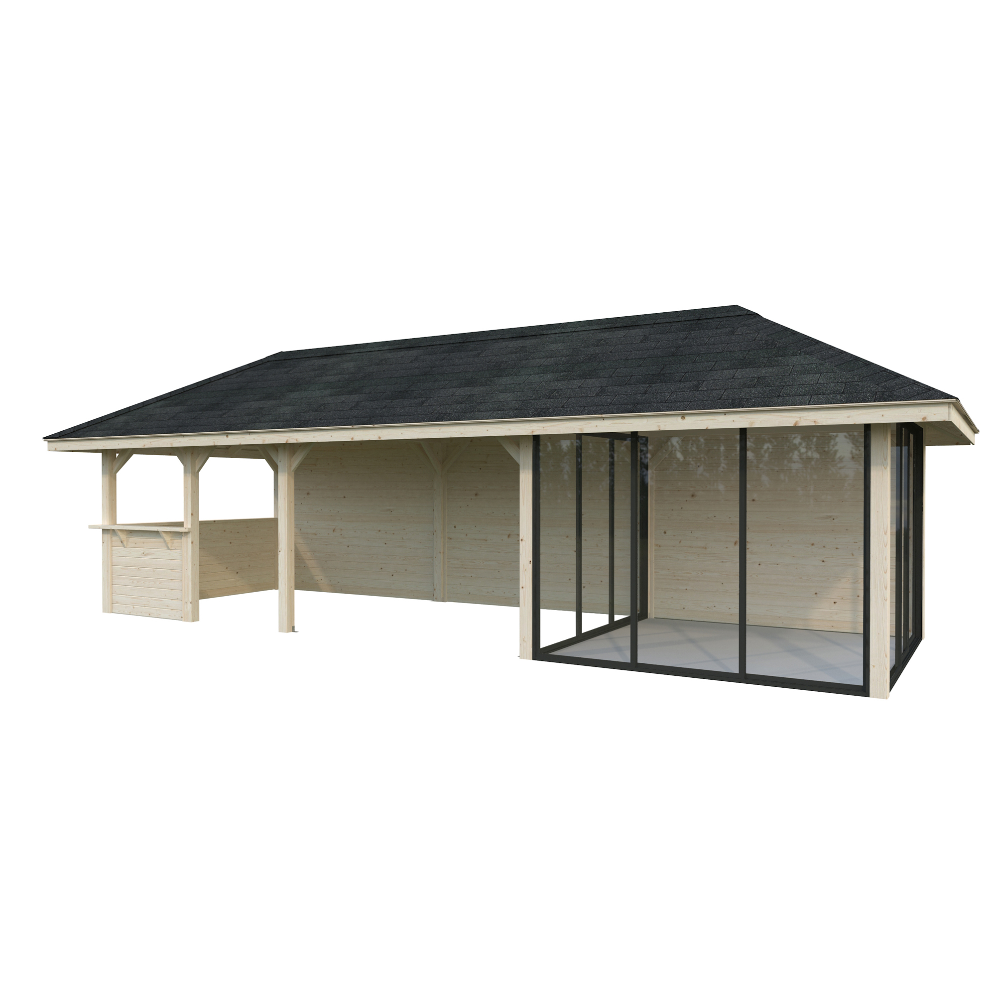 Hagestue Palmako Bianca 24,9 m2 Sett 216 Slide