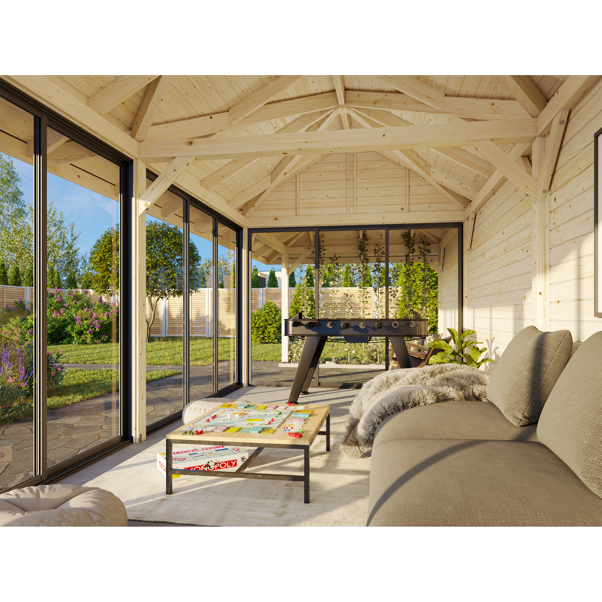 Hagestue Palmako Bianca 24,9 m2 Sett 218 Slide