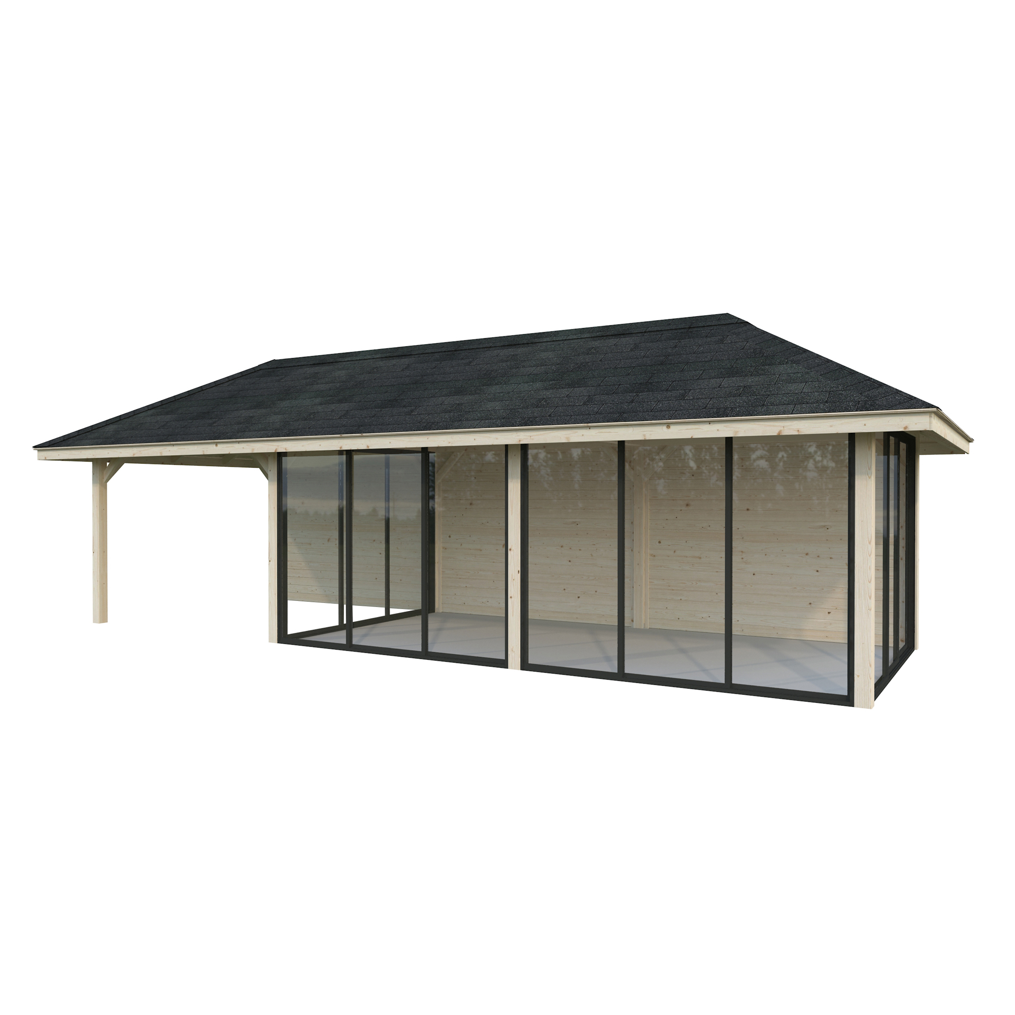 Hagestue Palmako Bianca 24,9 m2 Sett 218 Slide