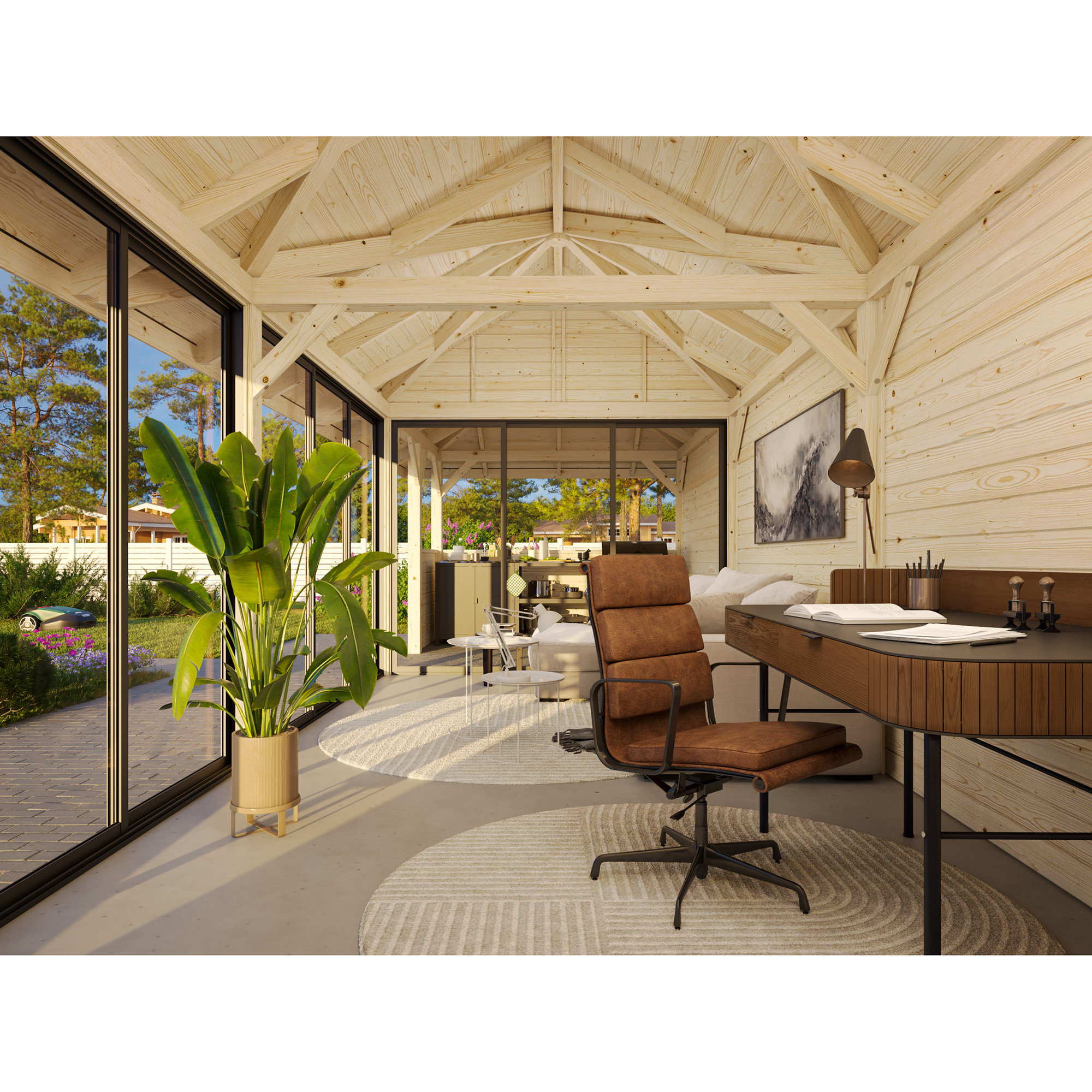 Hagestue Palmako Bianca 24,9 m2 Sett 219 Slide