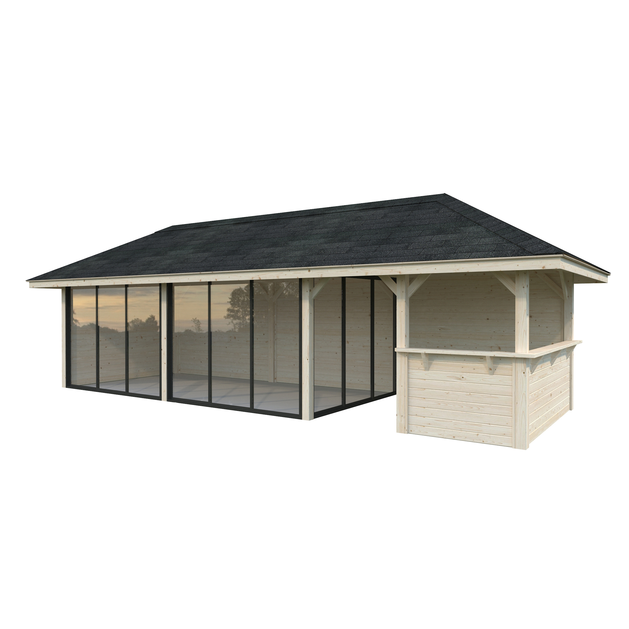 Hagestue Palmako Bianca 24,9 m2 Sett 219 Slide