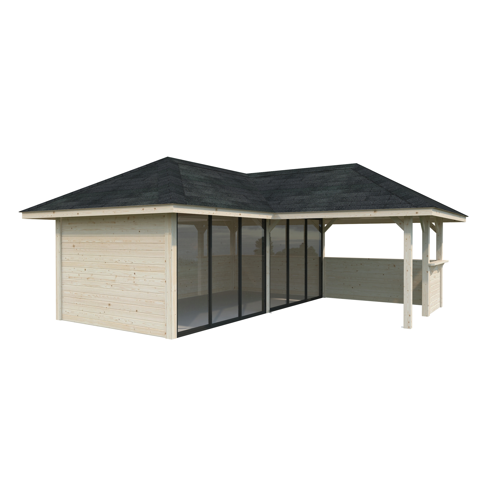 Hagestue Palmako Bianca 24,9 m2 Sett 222 Slide