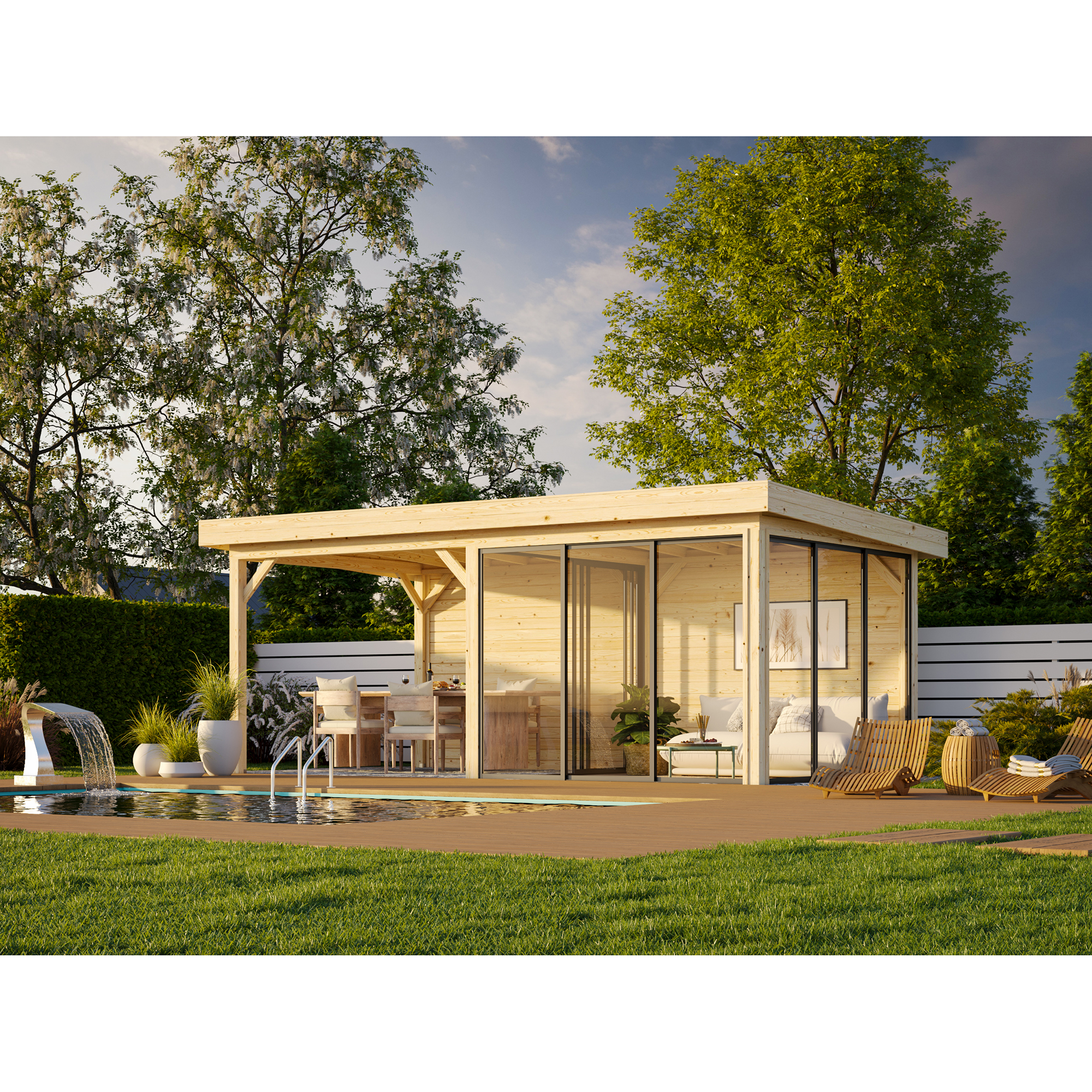 Hagestue Palmako Lenna 16,6 m2 Set 406 Slide