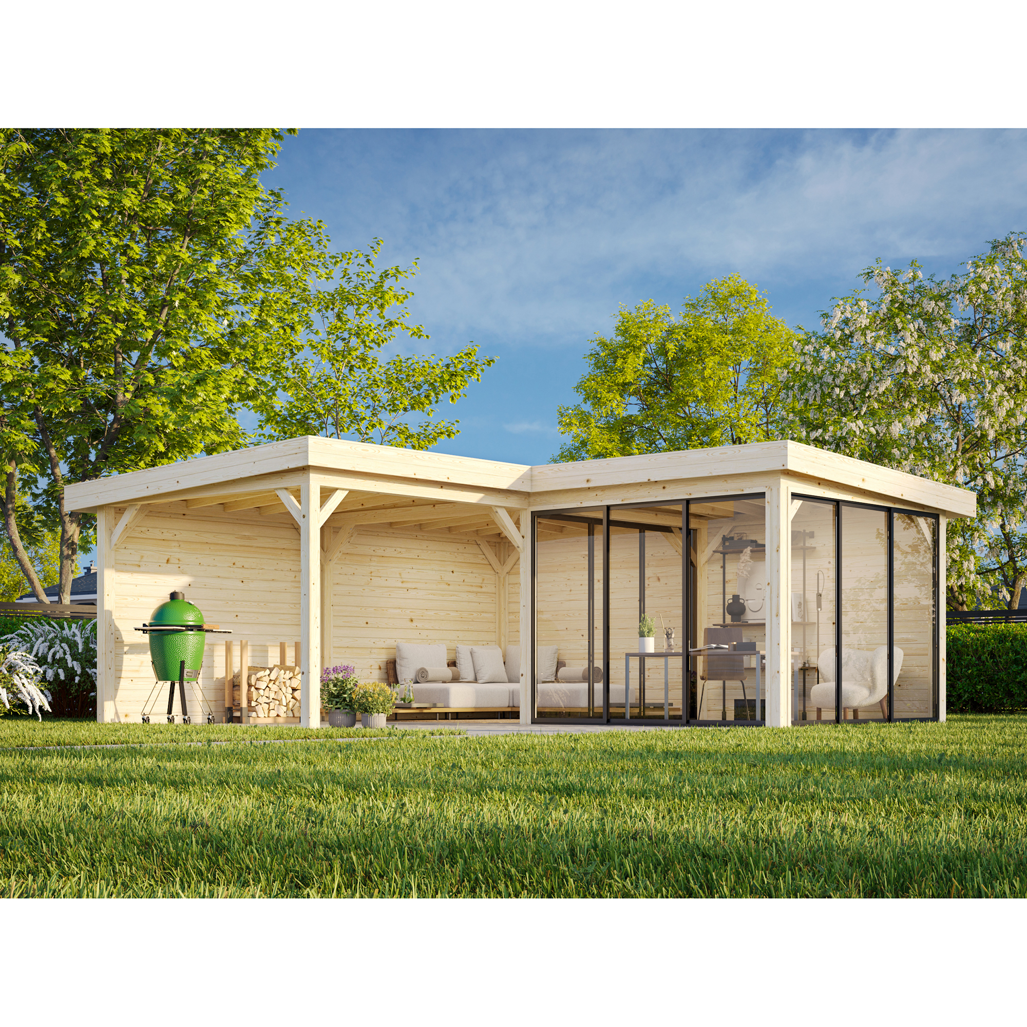 Hagestue Palmako Lenna 24,9 m2 Set 412 Slide