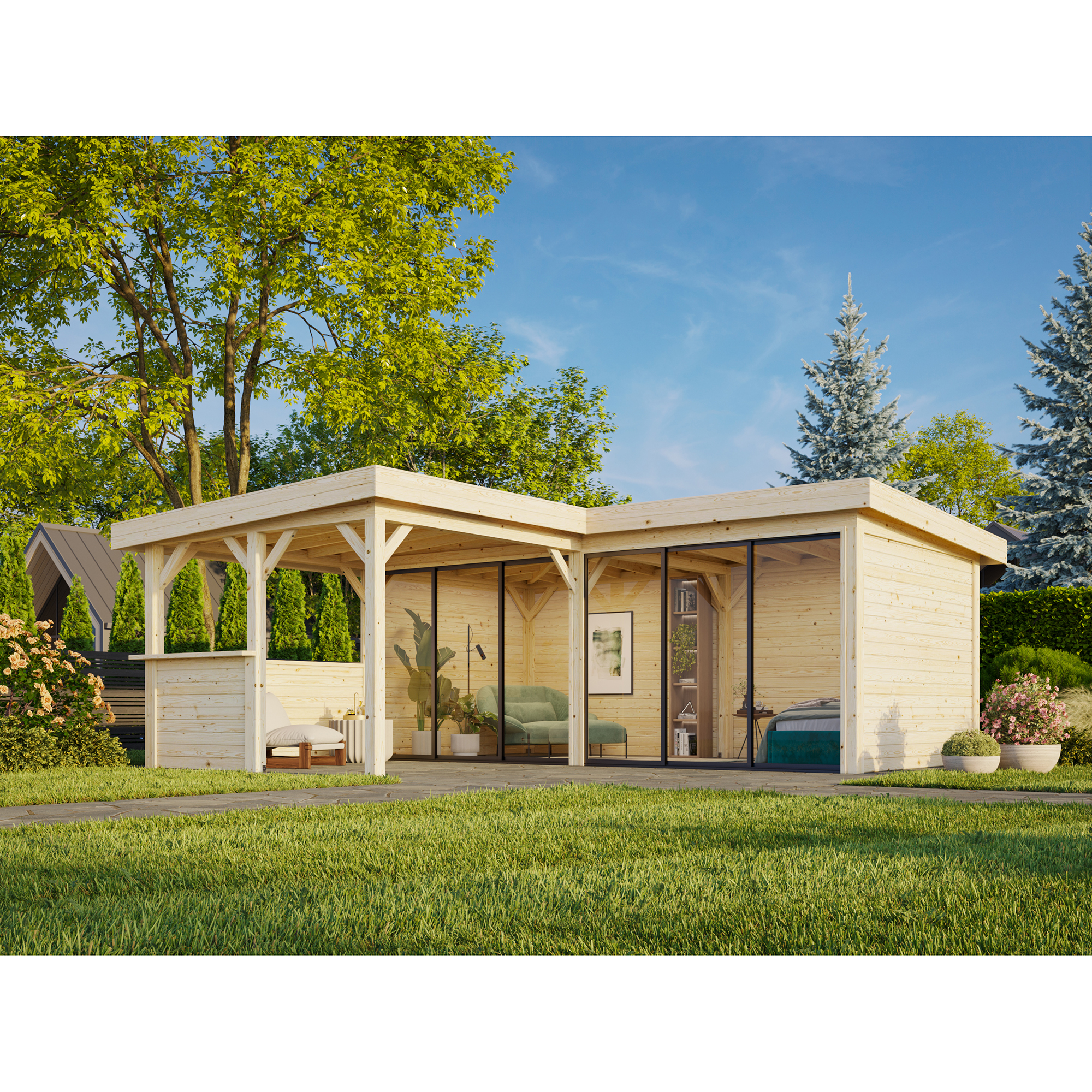 Hagestue Palmako Lenna 24,9 m2 Set 422 Slide