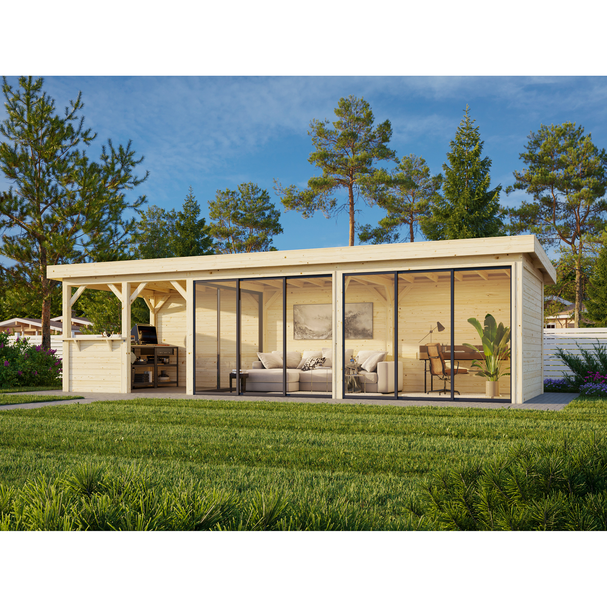 Hagestue Palmako Lenna 24,9 m2 Set 419 Slide