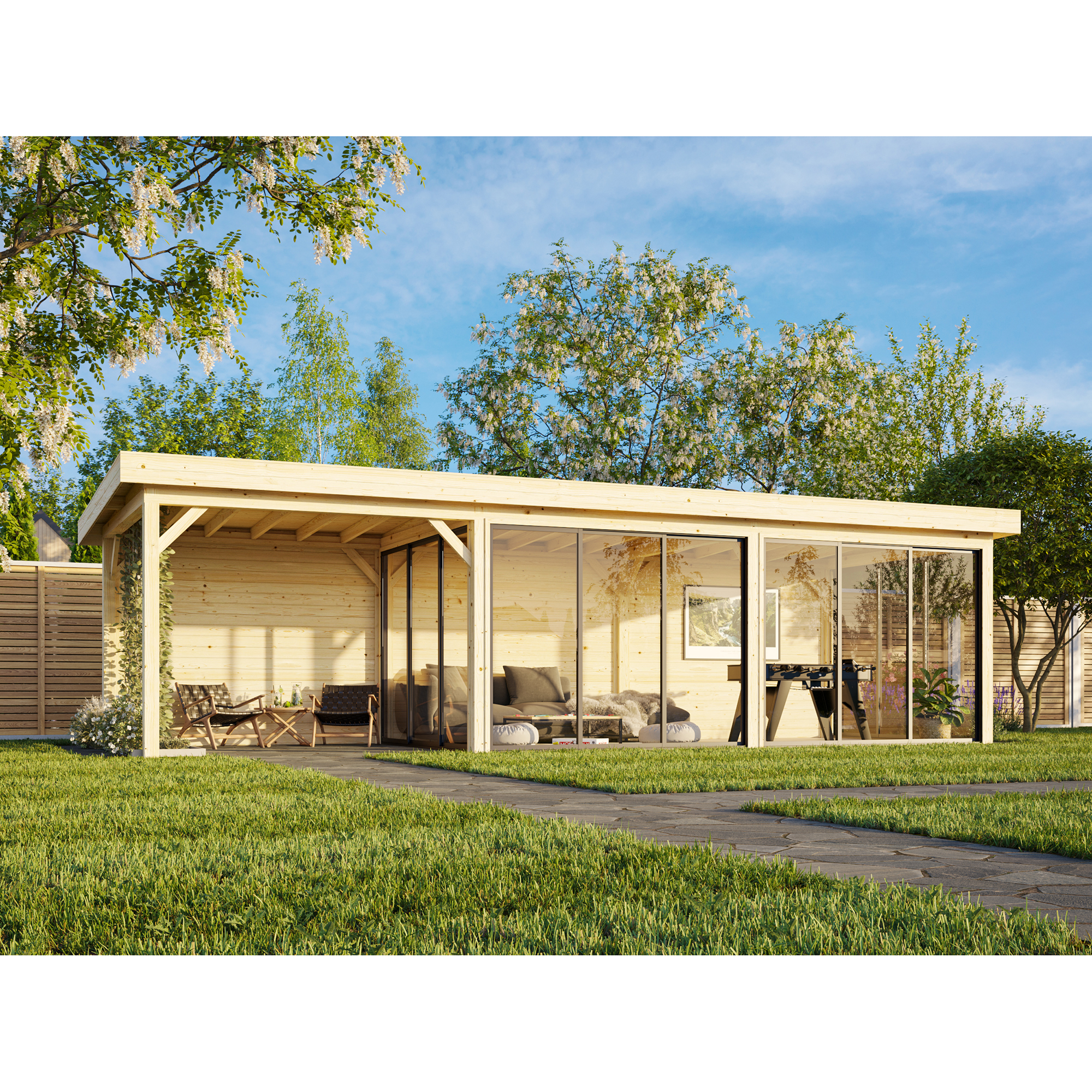 Hagestue Palmako Lenna 24,9 m2 Set 418 Slide