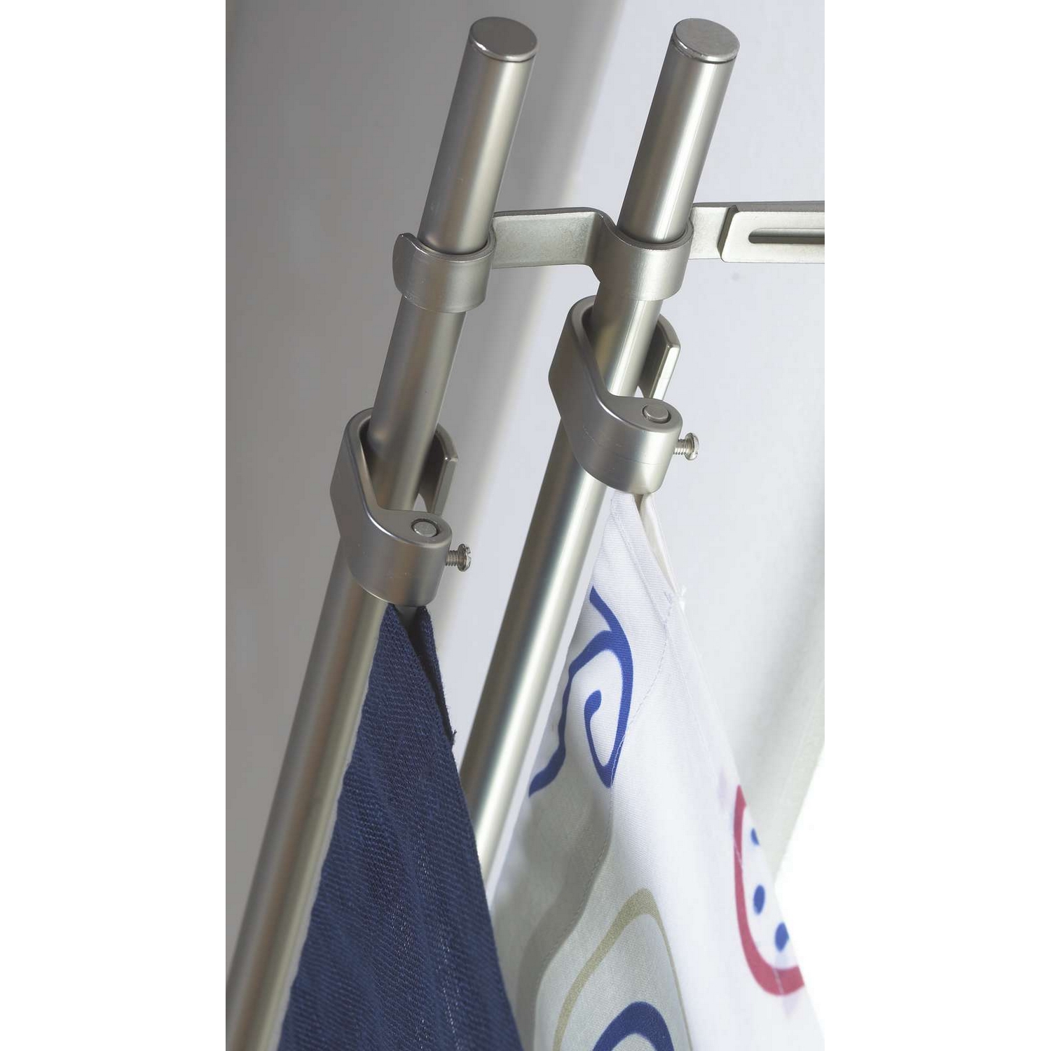 Panelgardinstang Kirsch Dobbel Ø16 Stål, Størrelse: 120-210 cm