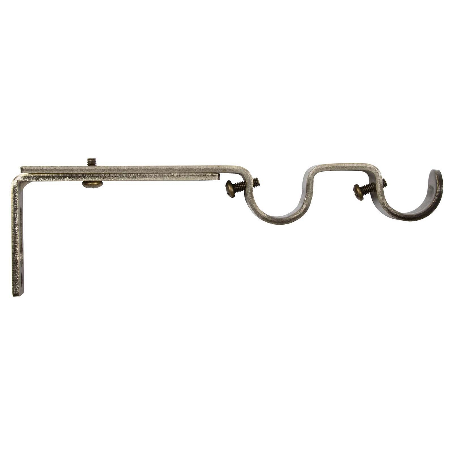 Holder Kirsch Dobbel Regulerbar Ø19 Antikk Messing