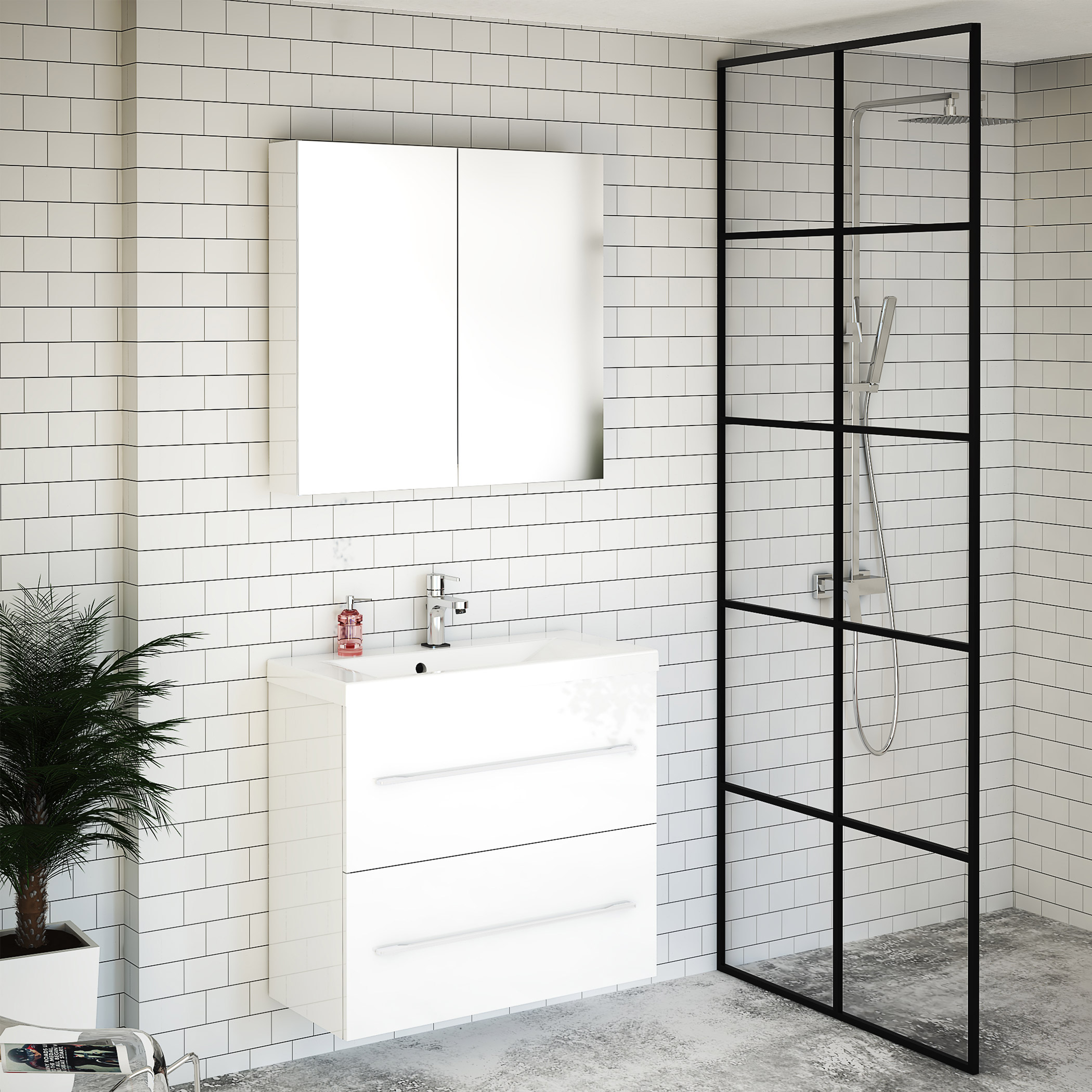 Möbelpaket Arredo Plaza Slim 75