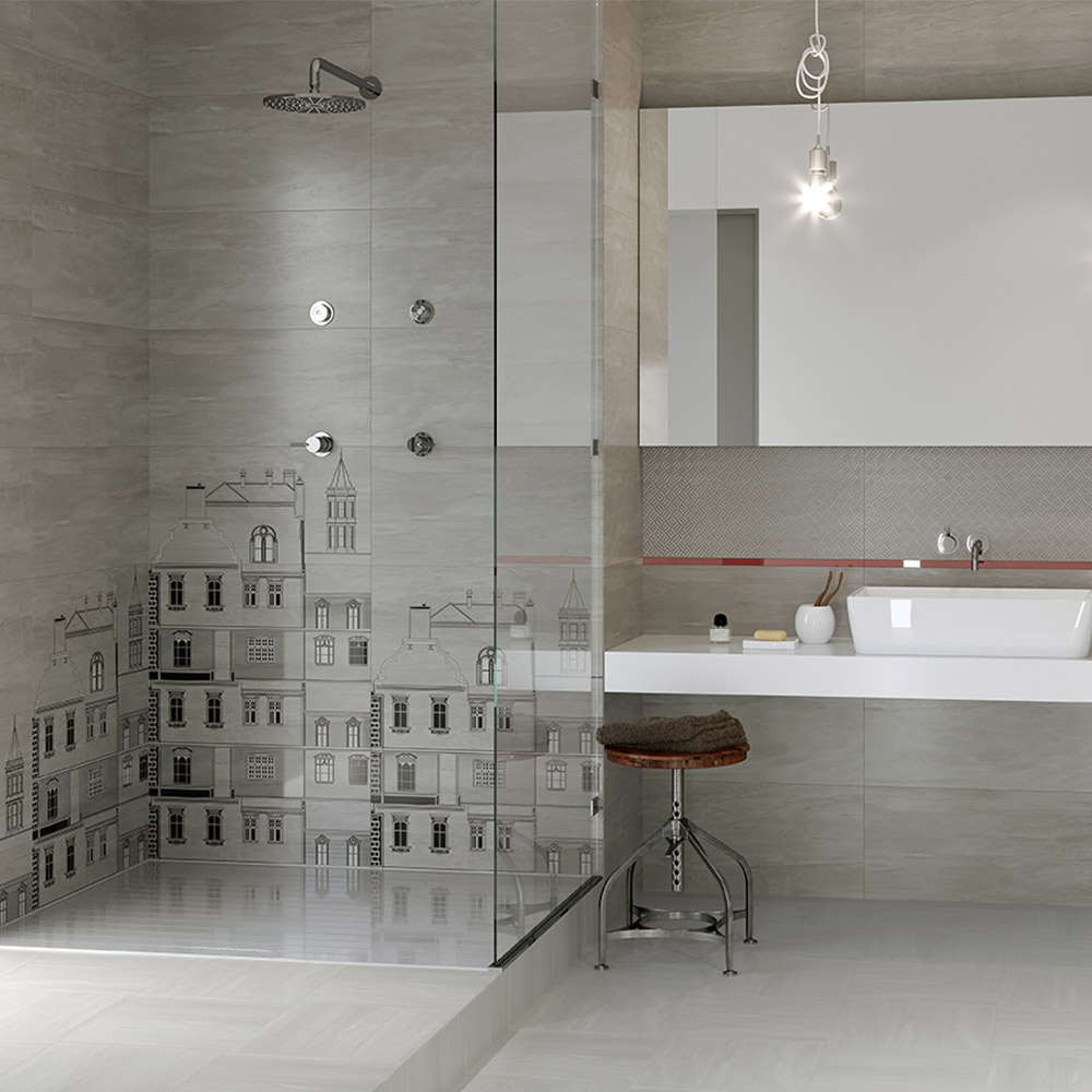 Kakel Cersanit City Light Ljusgrå Matt 30x60 cm