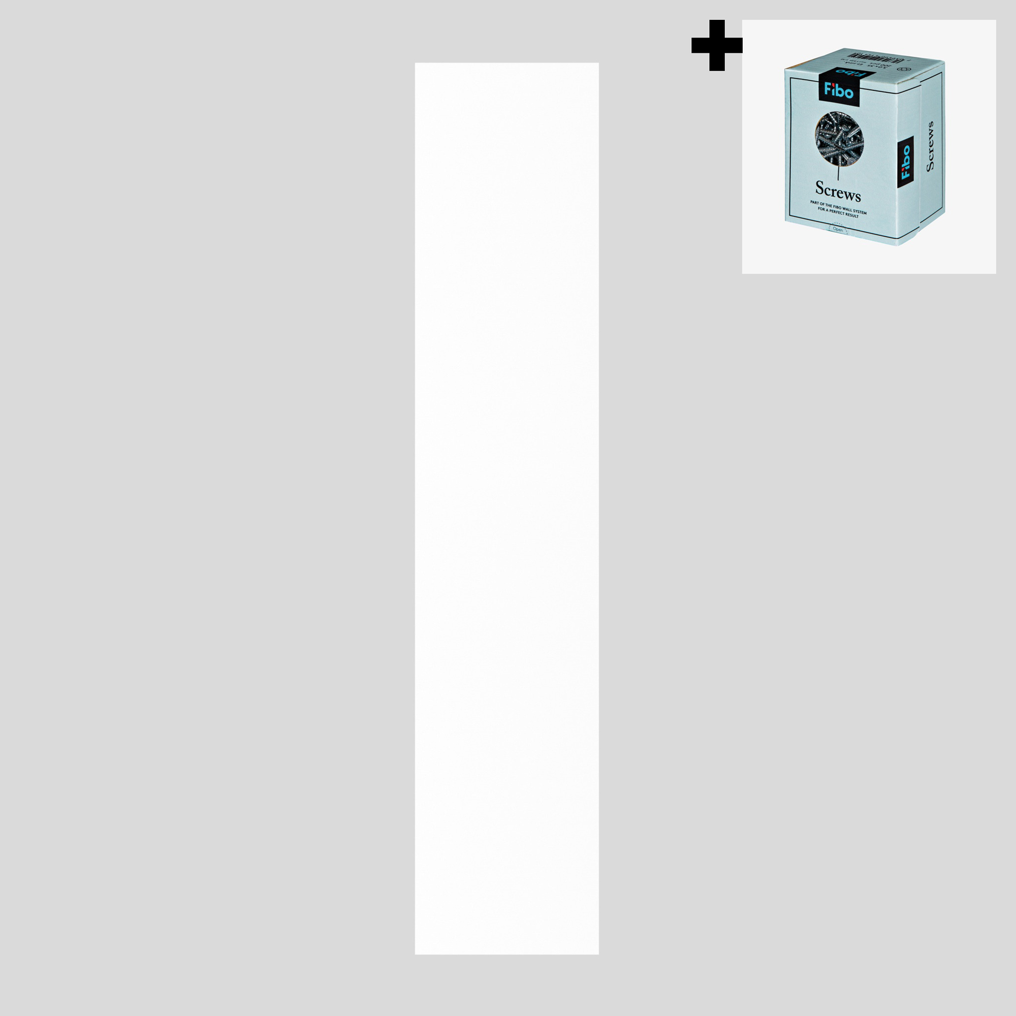Baderomspanel Fibo 3091-00 Denver White med Monteringsskruer
