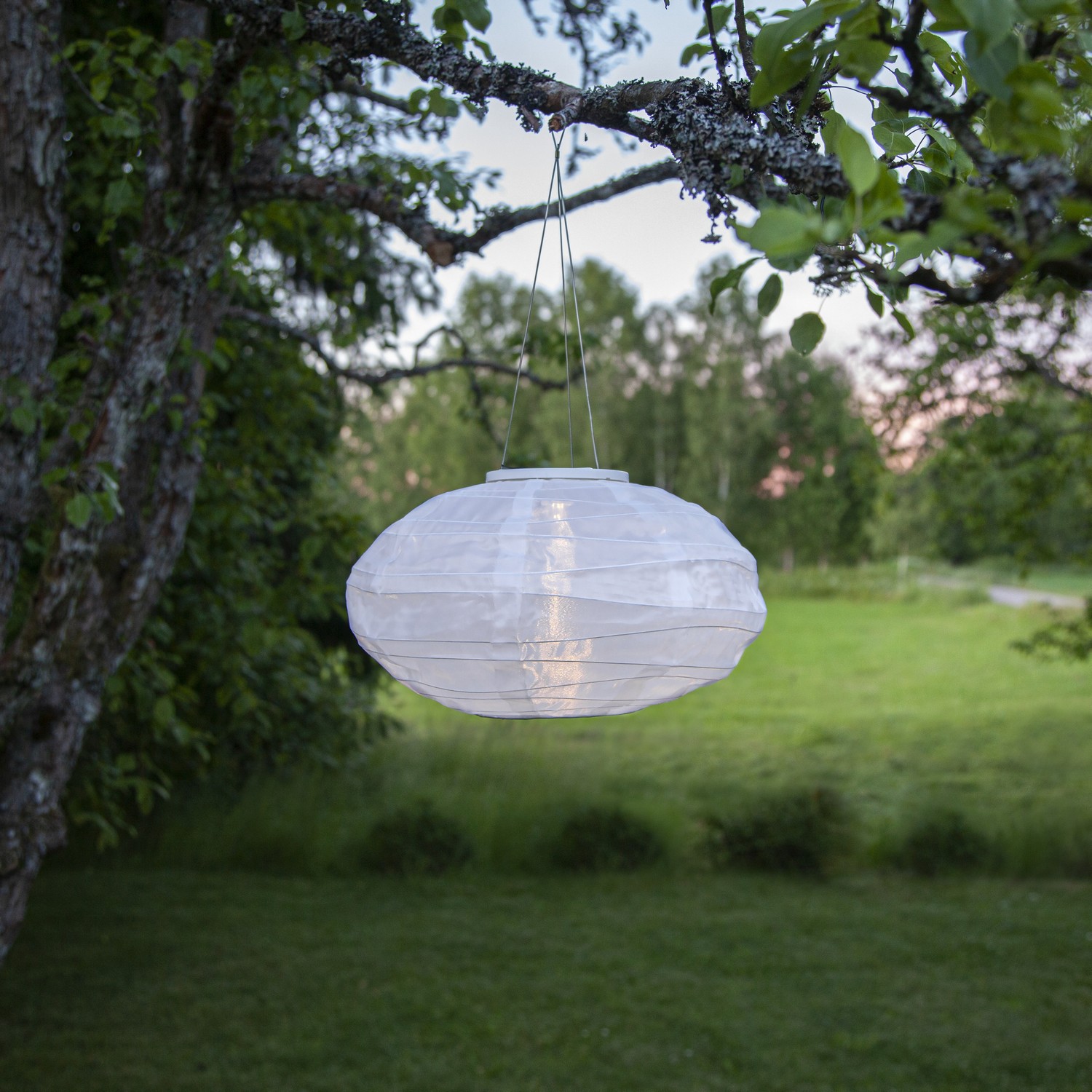 Solcelledekorasjon Star Trading Festival 35 cm Hvit