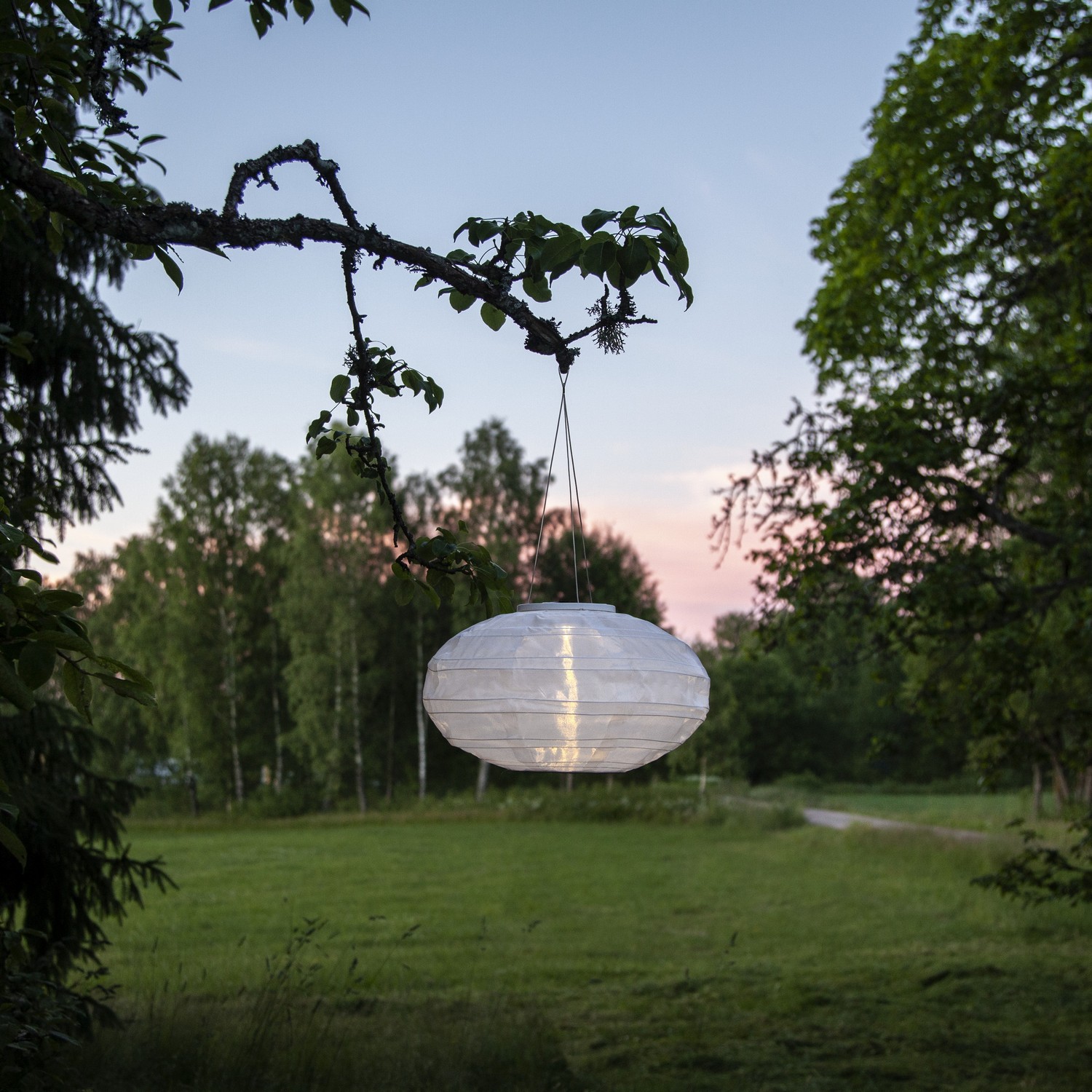 Solcelledekorasjon Star Trading Festival 35 cm Hvit