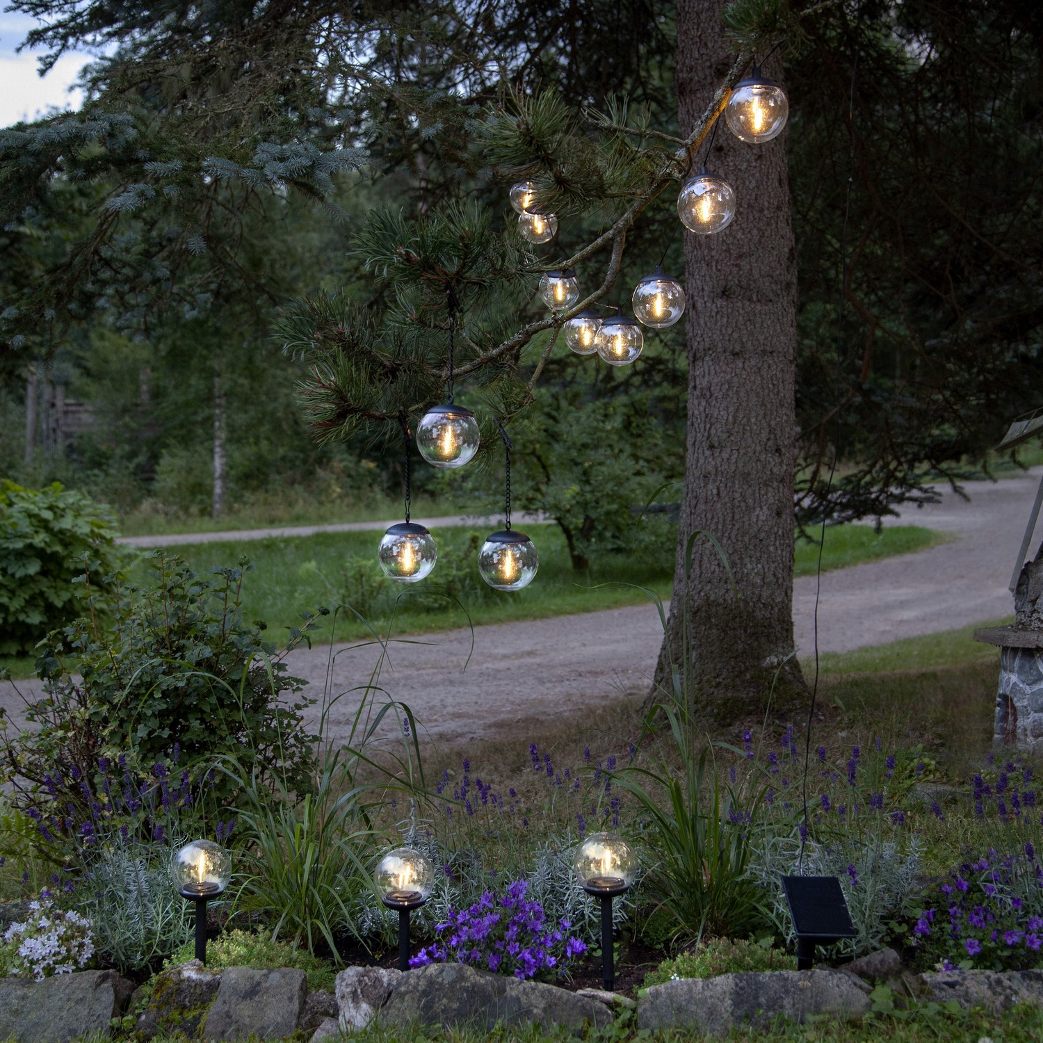 Solcelledekorasjon Star Trading 3pk Solcelle Dek GlobeHeng