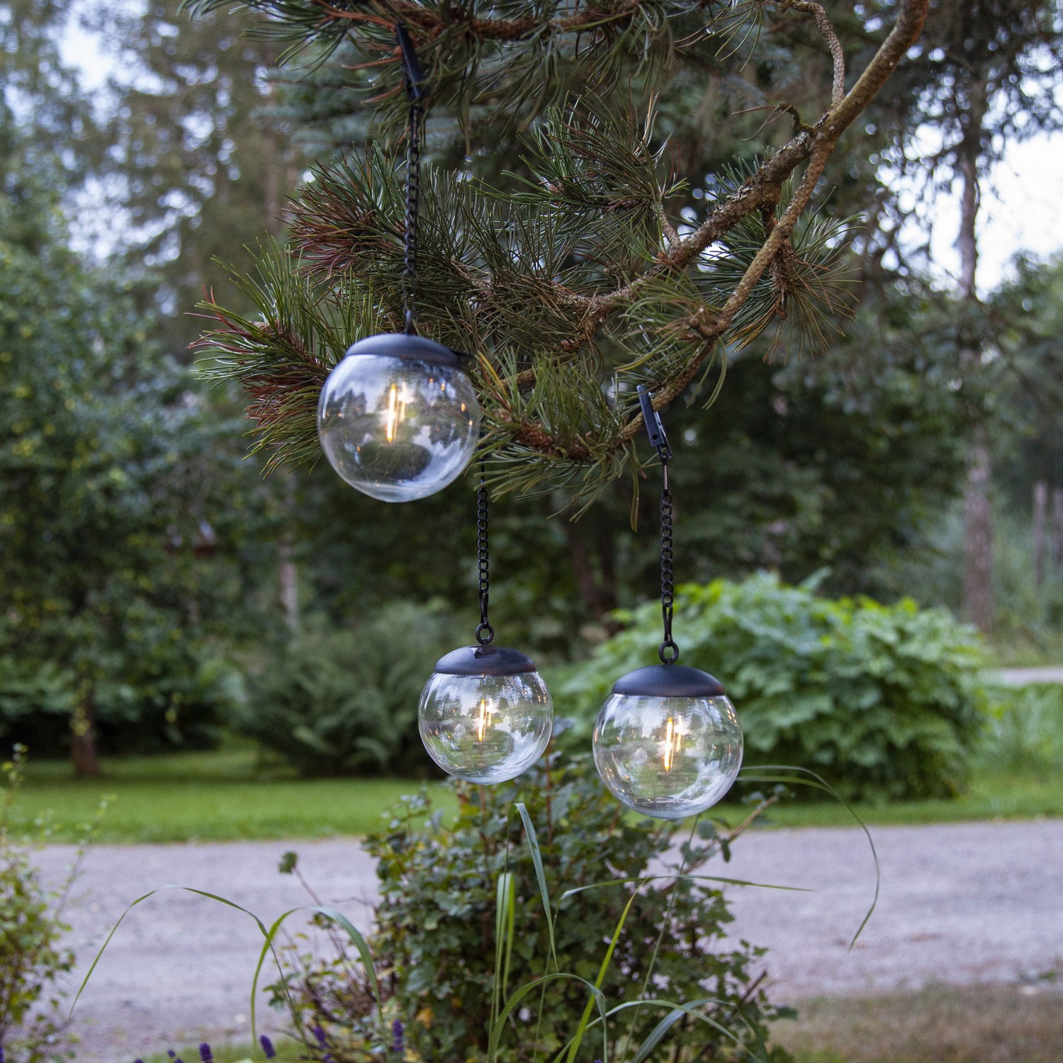 Solcelledekorasjon Star Trading 3pk Solcelle Dek GlobeHeng