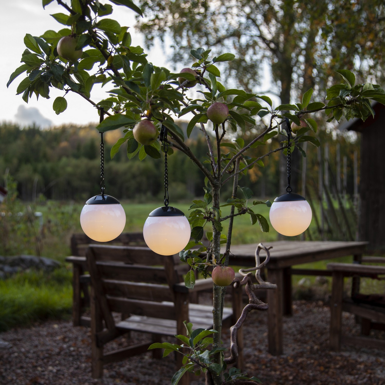 Solcelledekorasjon Star Trading Globus 3-pk