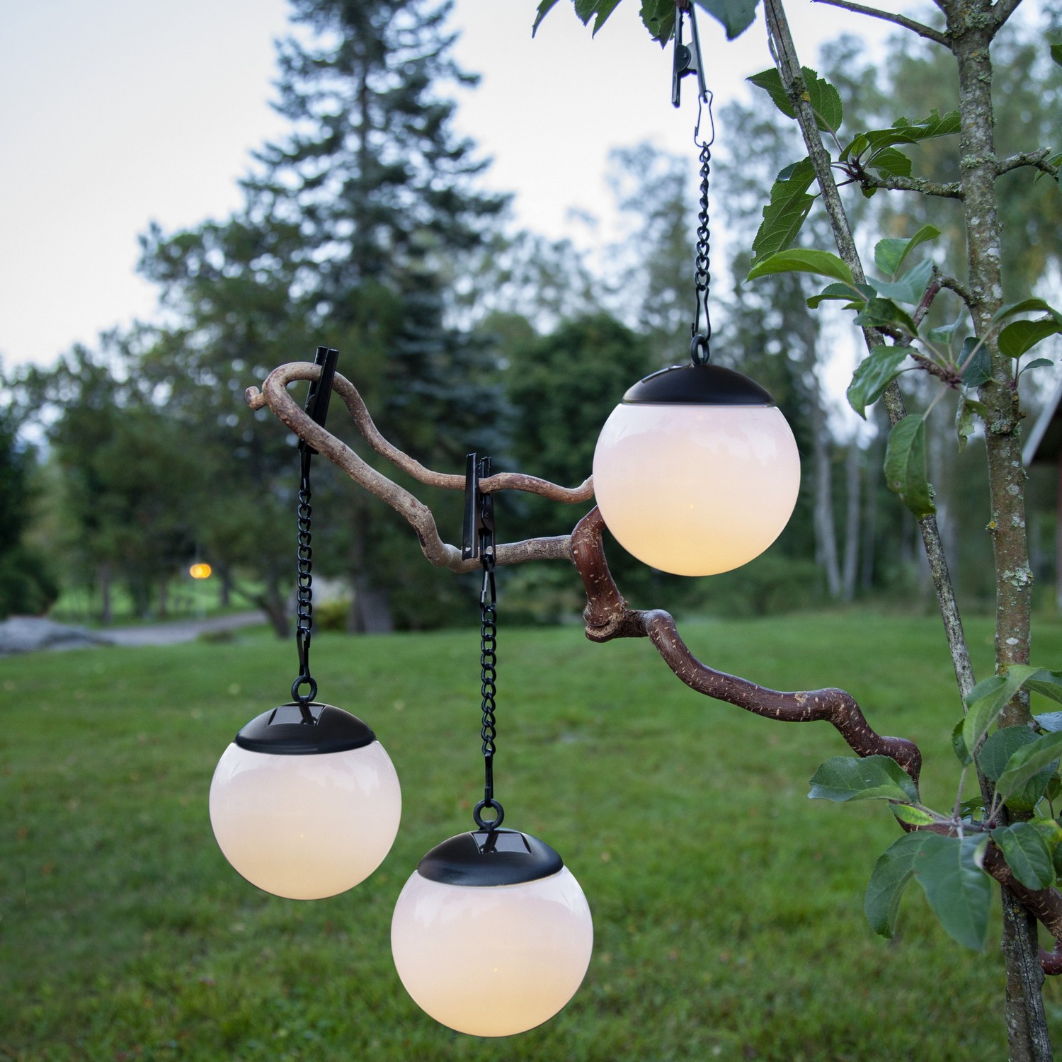 Solcelledekorasjon Star Trading Globus 3-pk