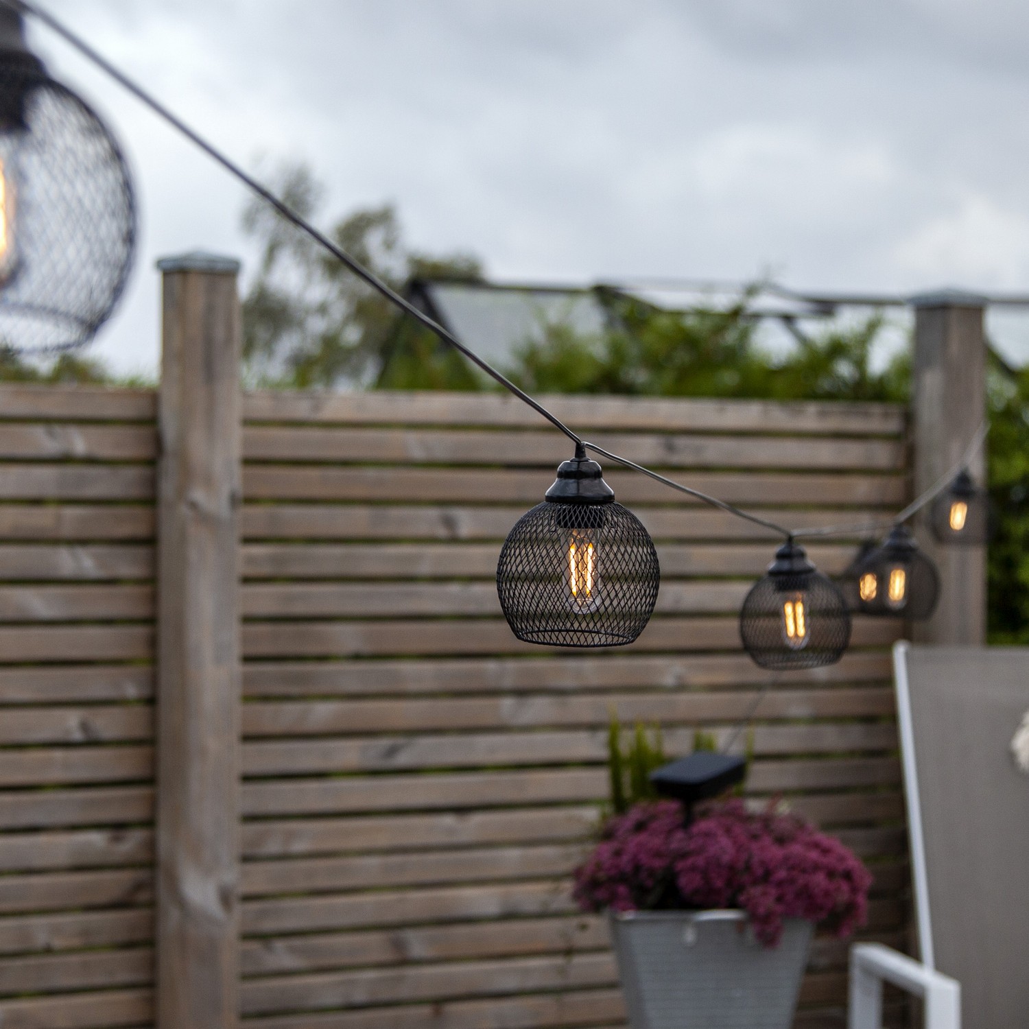 Solcelle-Lyslenke Star Trading Sunlight 8 Lys