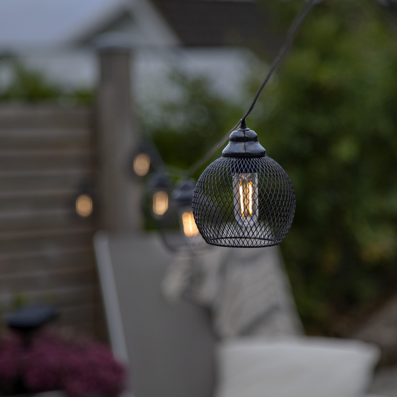 Solcelle-Lyslenke Star Trading Sunlight 8 Lys