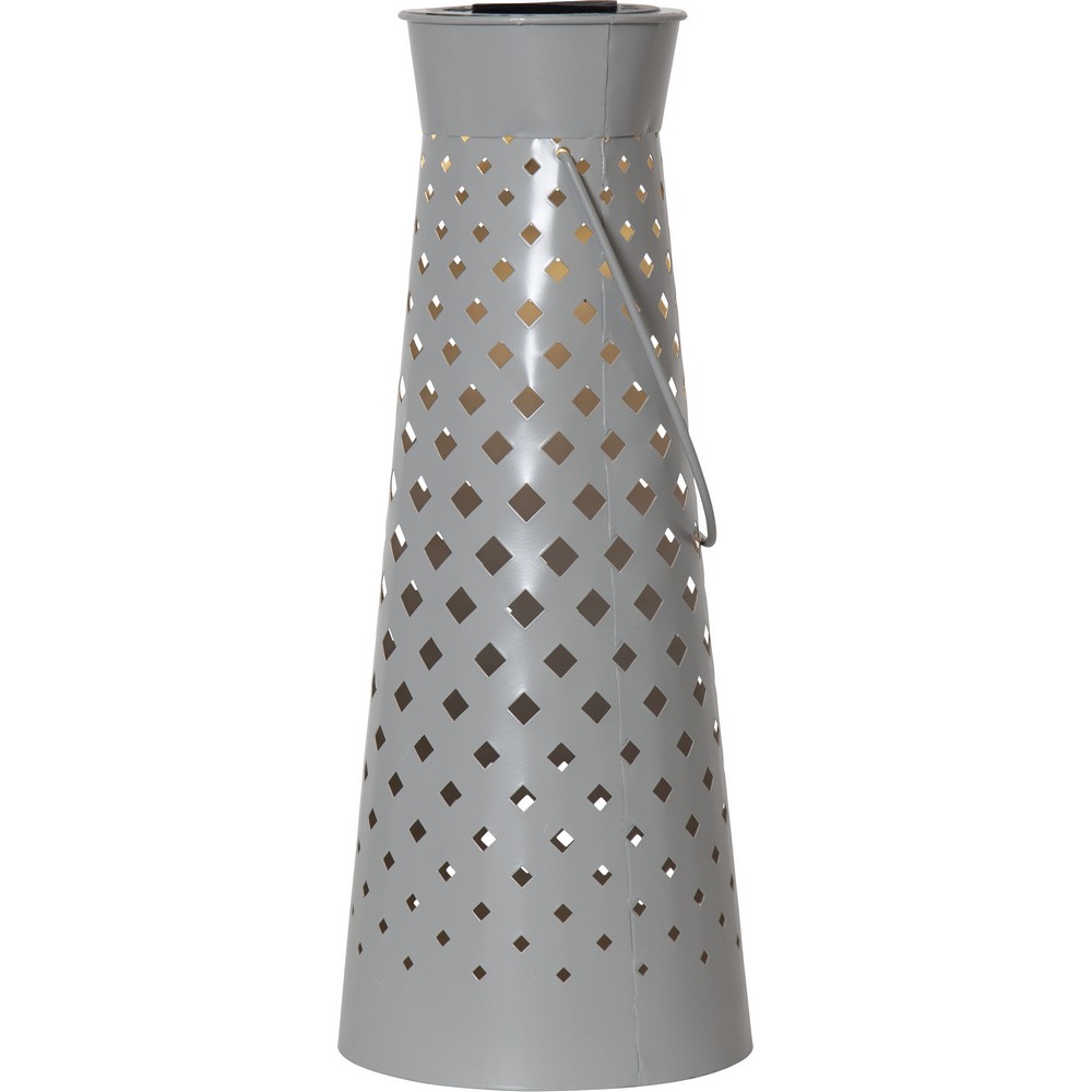 Solcelledekorasjon Star Trading Romby Grå