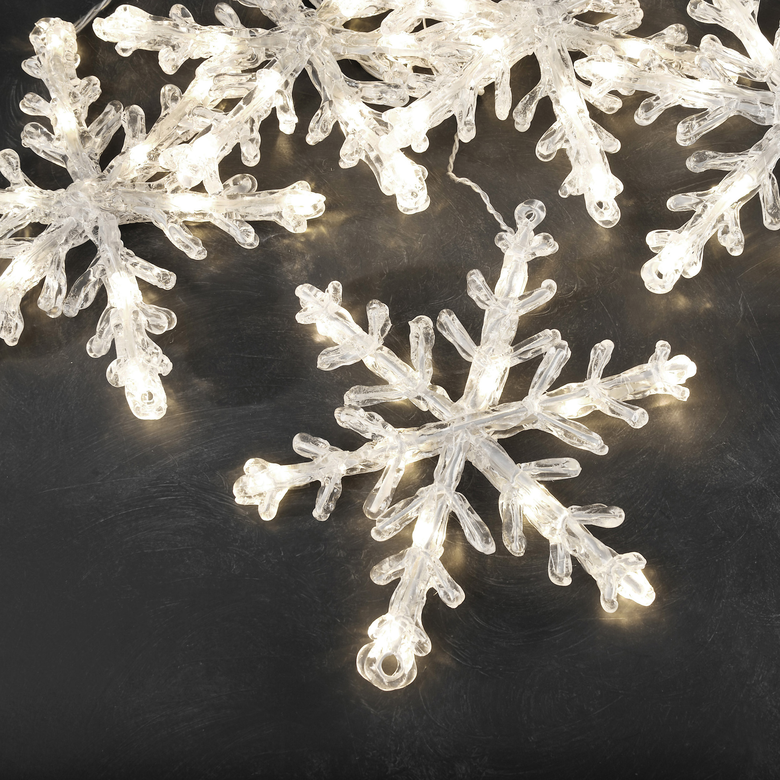 Lysslenke Gnosjö Konstsmide Snøfnugg 60L Varmhvit LED