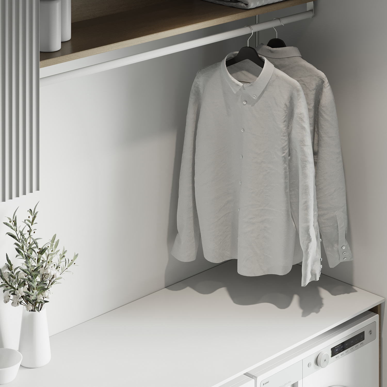 Baderomspanel Fibo 110 White Silk