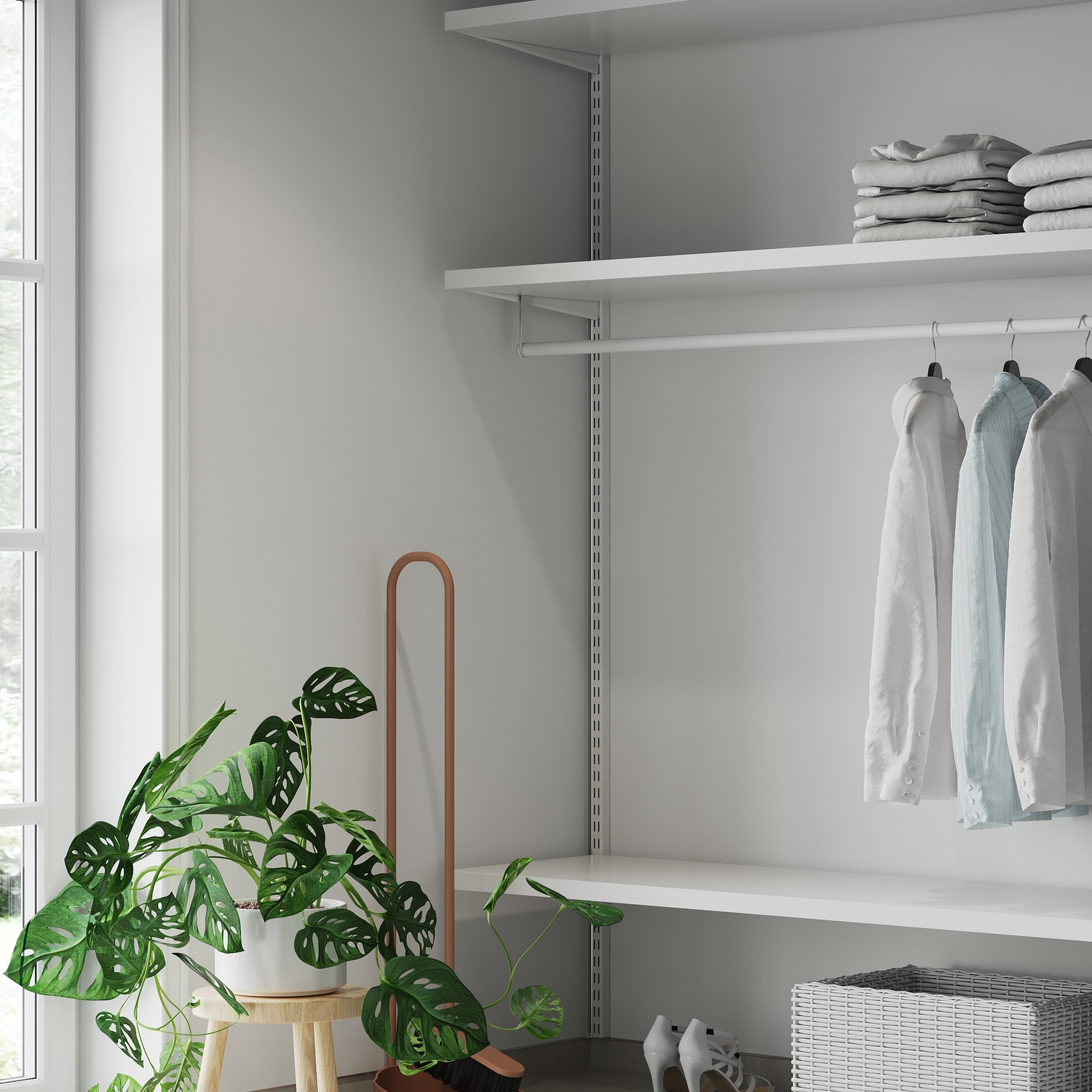 Baderomspanel Fibo 110 White Silk