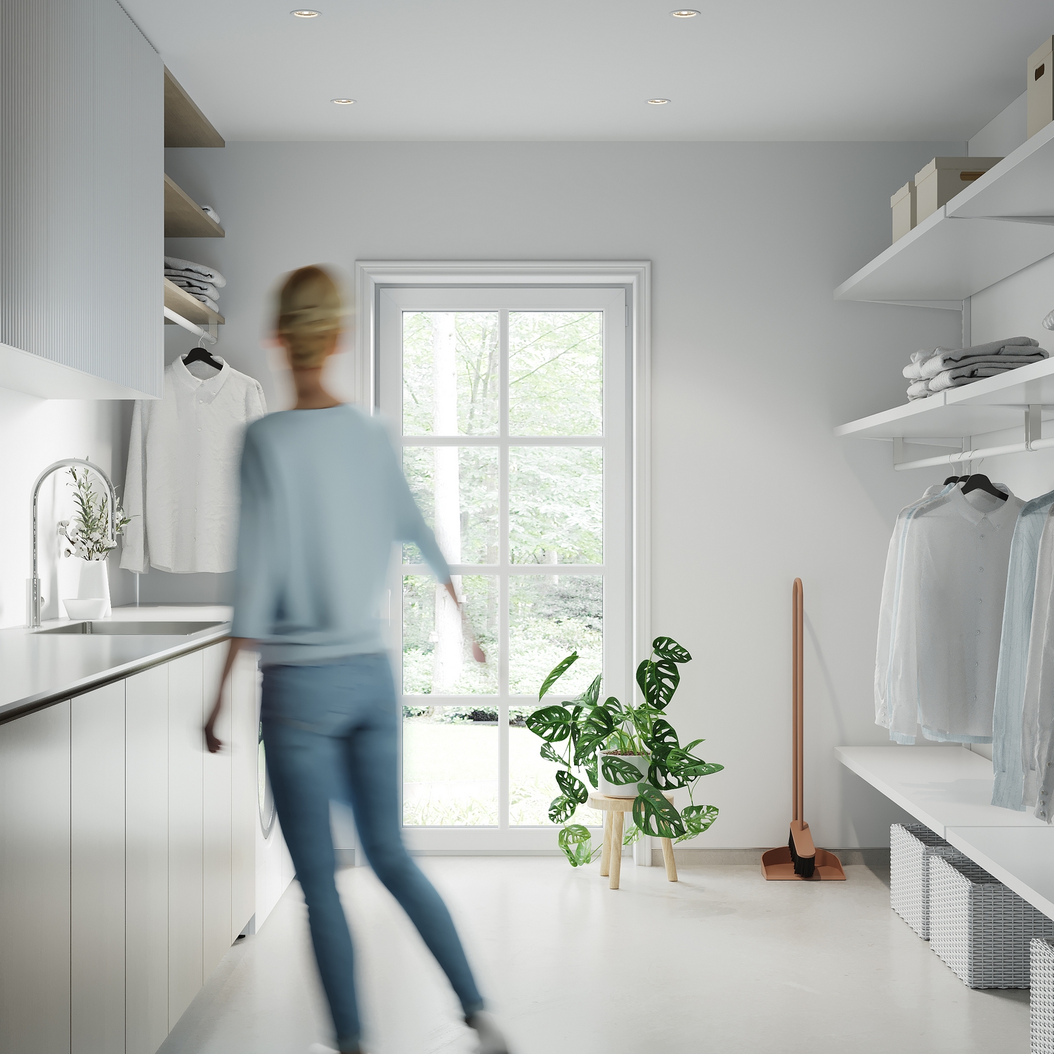 Baderomspanel Fibo 110 White Silk