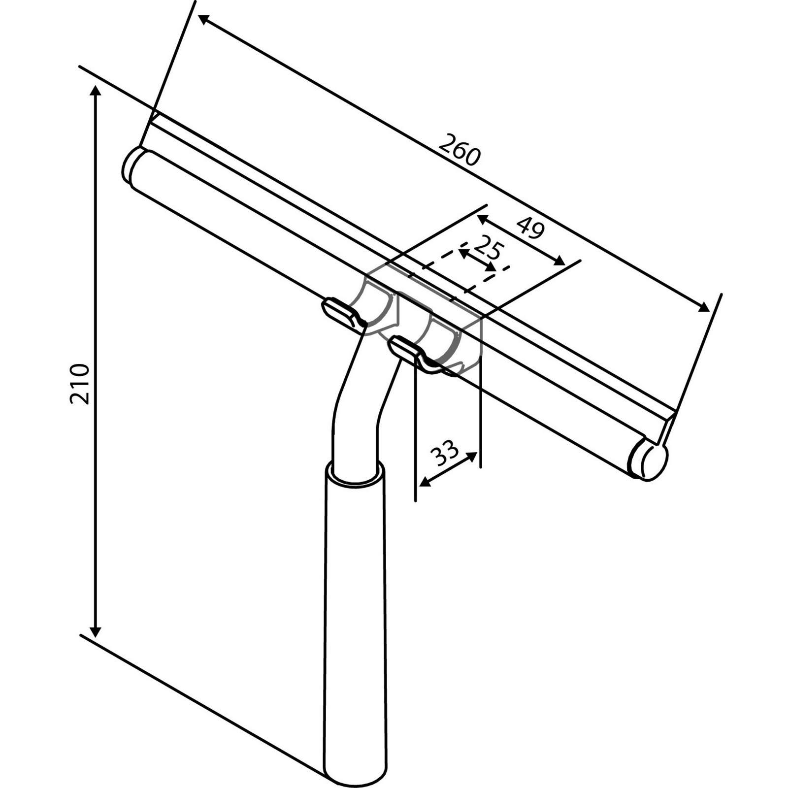 Dusjnal Damixa Zen med Brakett