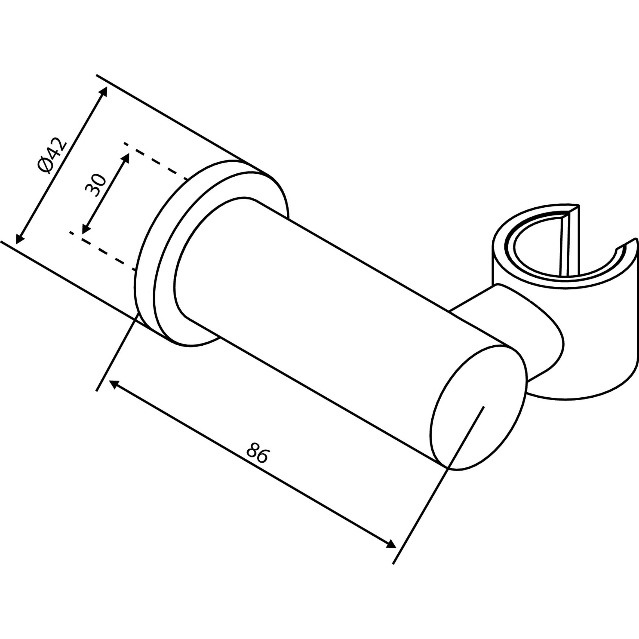 Veggbrakett Damixa Zen Justerbar