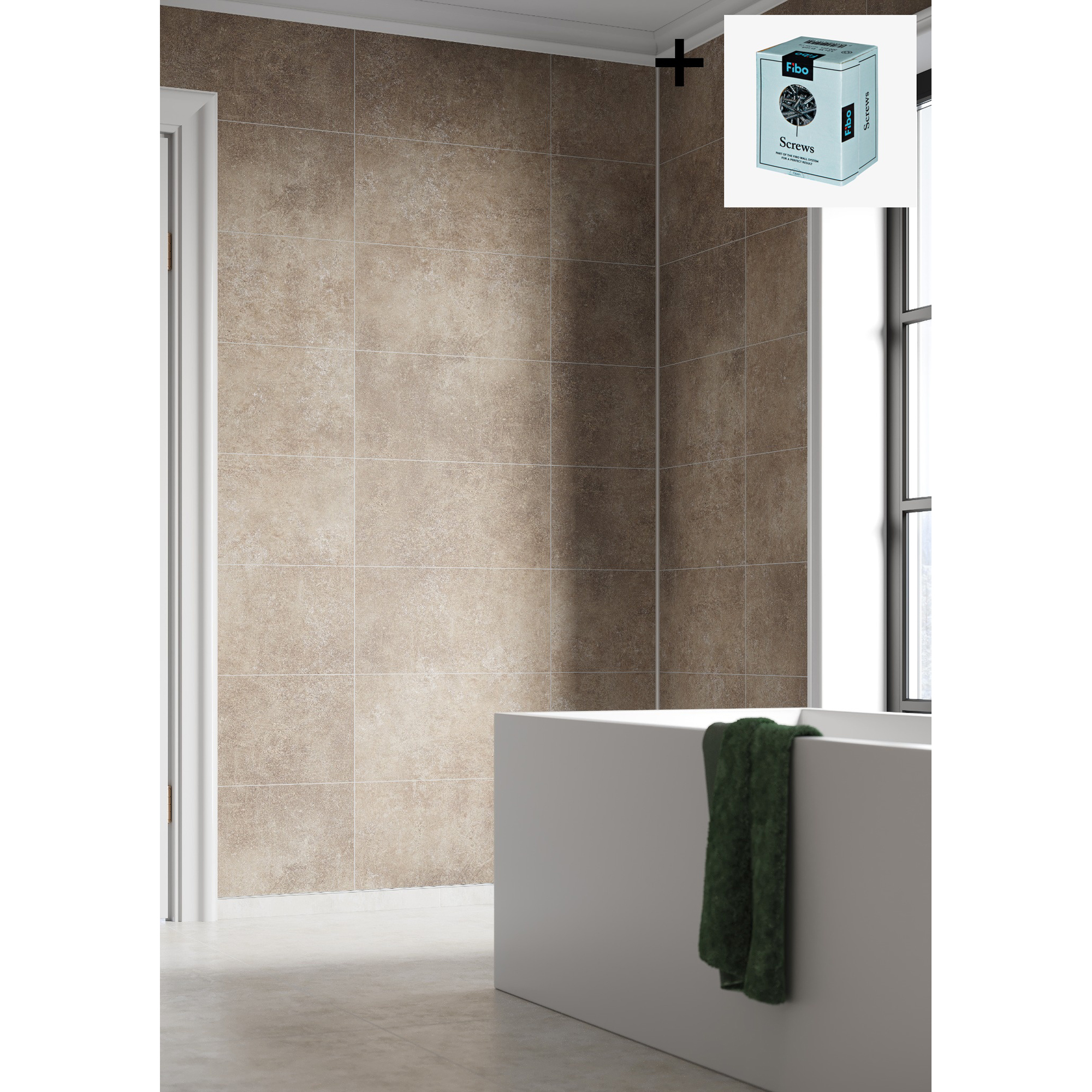 Baderomspanel Fibo 4761 M6030 Palermo med Monteringsskruer