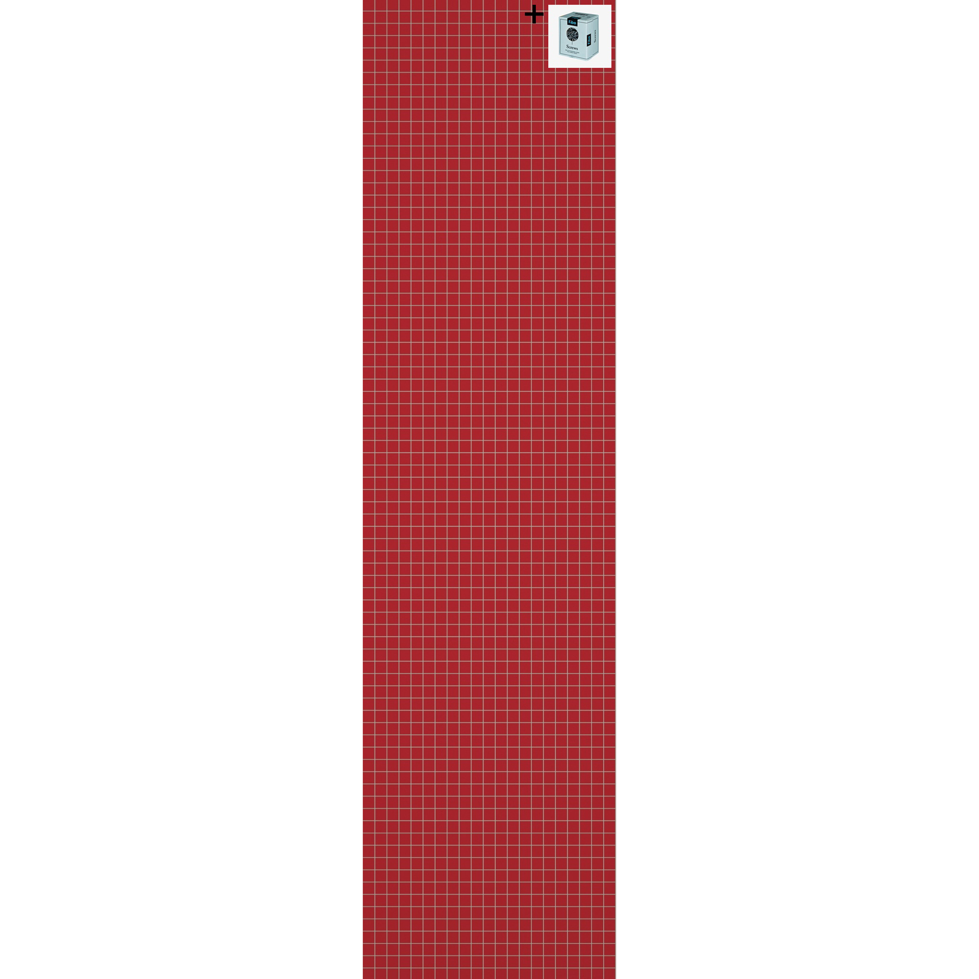 Baderomspanel Fibo 2101 M0303 Red med Monteringsskruer
