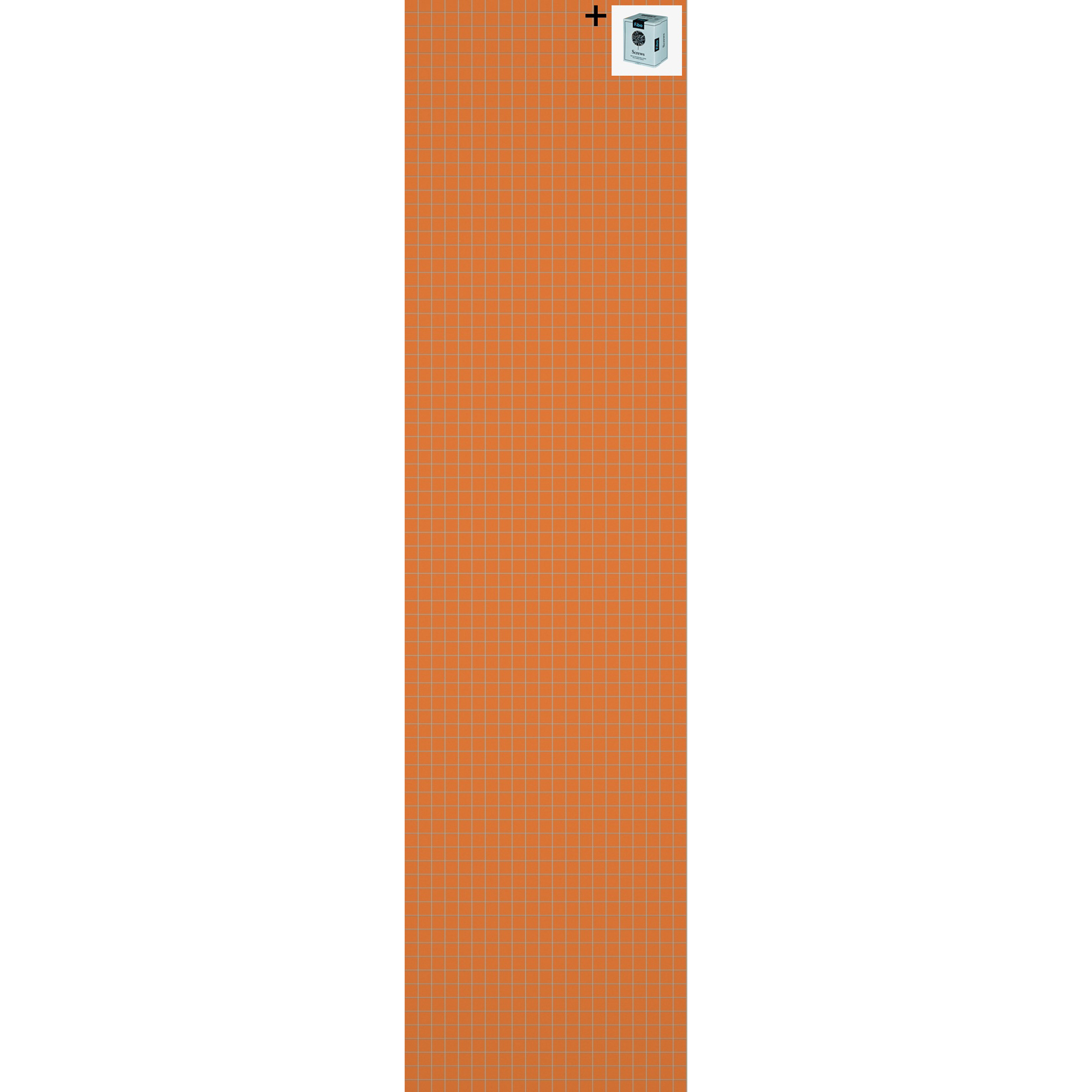 Baderomspanel Fibo 2122 M0303 Orange med Monteringsskruer
