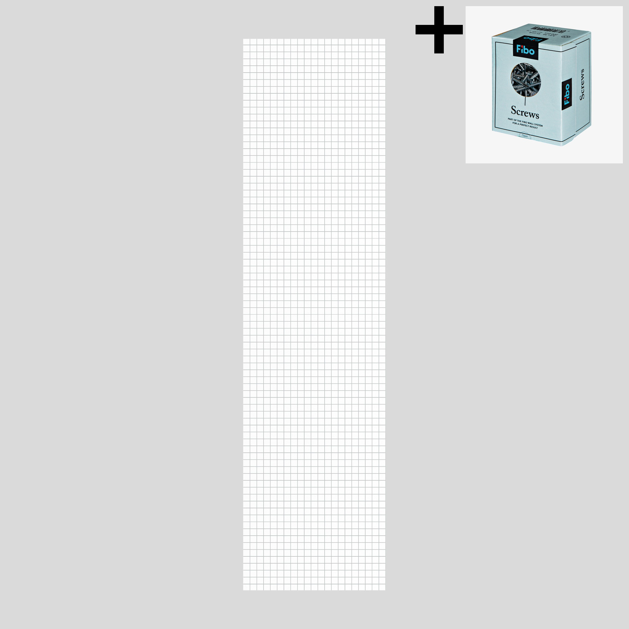 Baderomspanel Fibo 3091 M0303 Denver White med Monteringsskruer