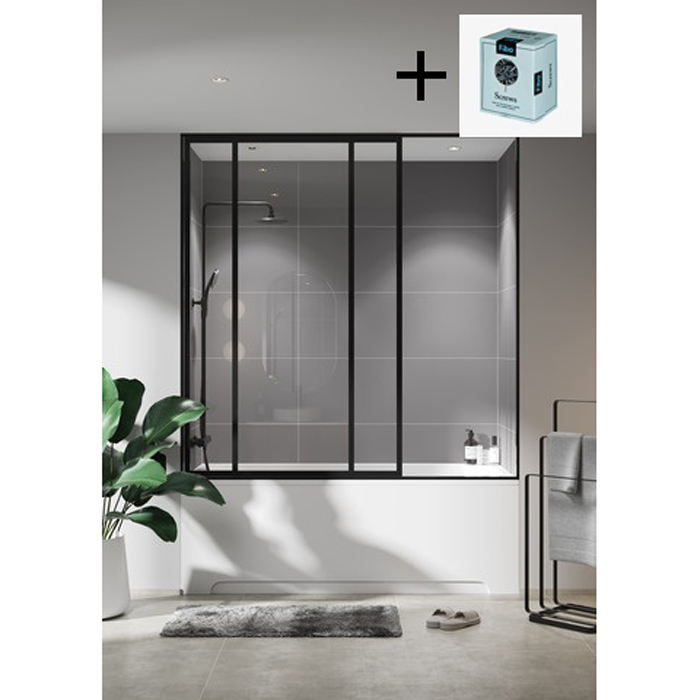 Baderomspanel Fibo 0089 M6040 Aberdeen med Monteringsskruer