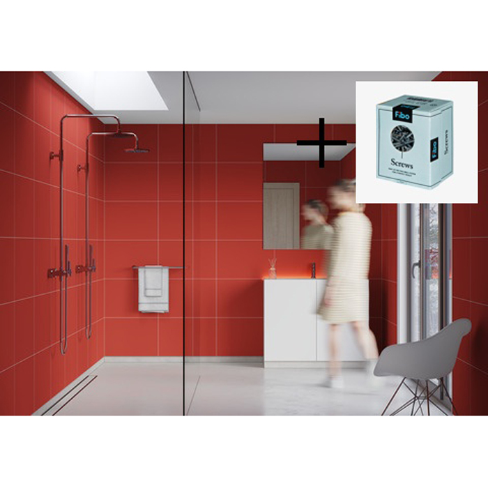 Baderomspanel Fibo 0528 M6040 Lima med Monteringsskruer